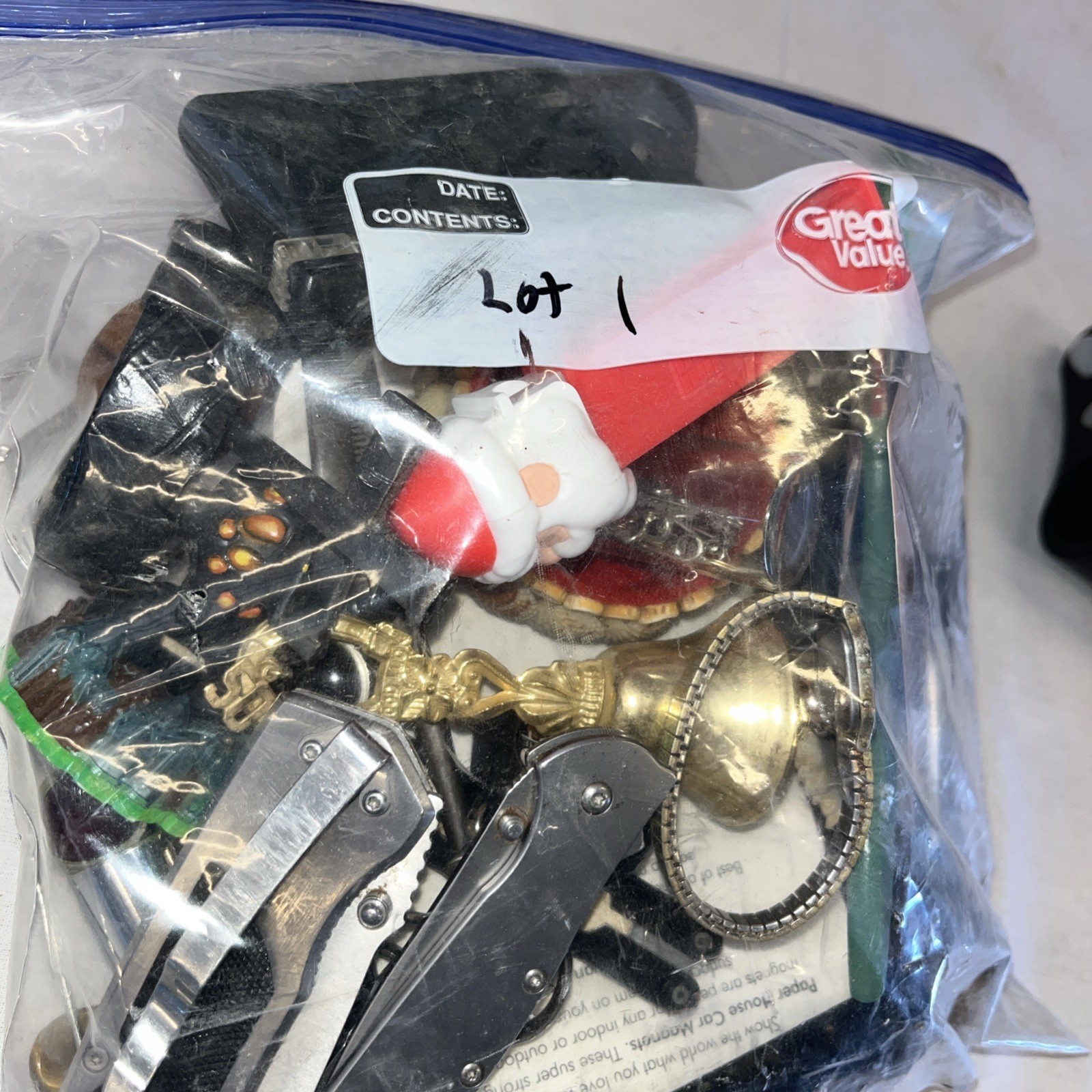 3 Pound Junk Drawer Lot Mixed Toys Knives Metal Plastic