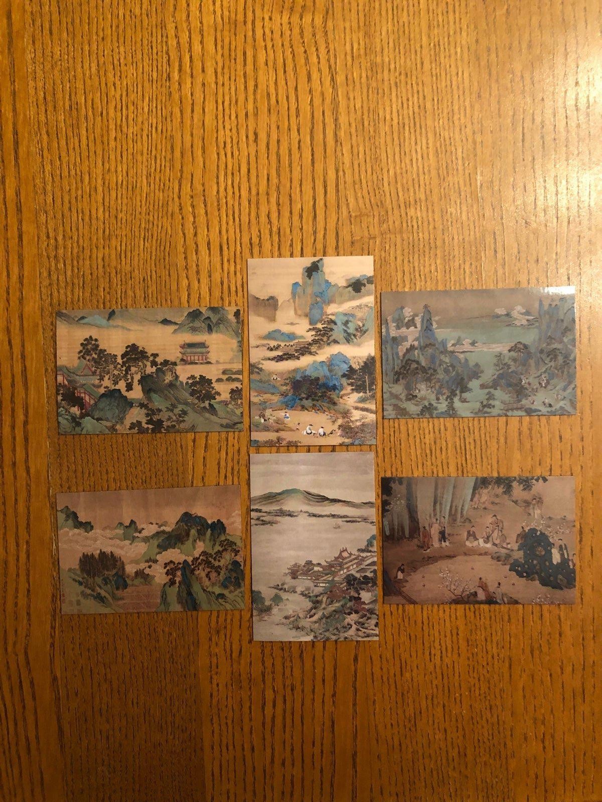 Qiu Ying fridge magnets Chinese classical art Ming Dynasty China illustration