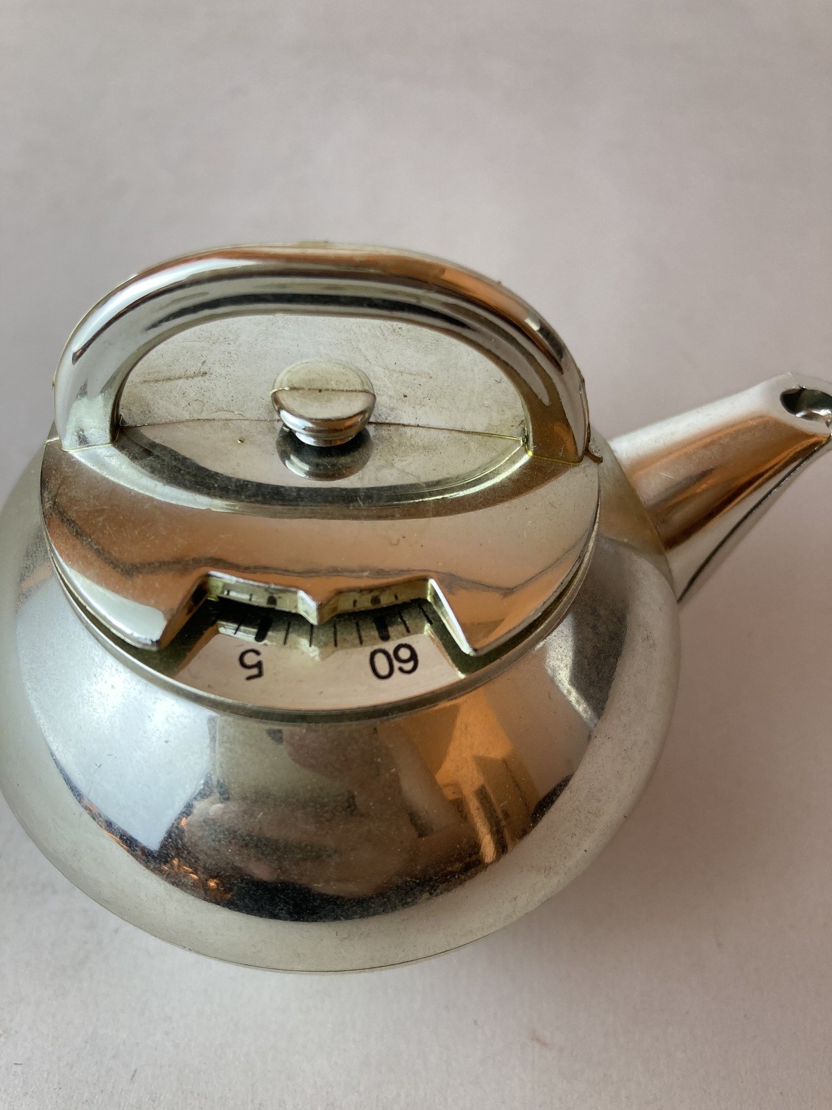 Vintage chrome kitchen timer