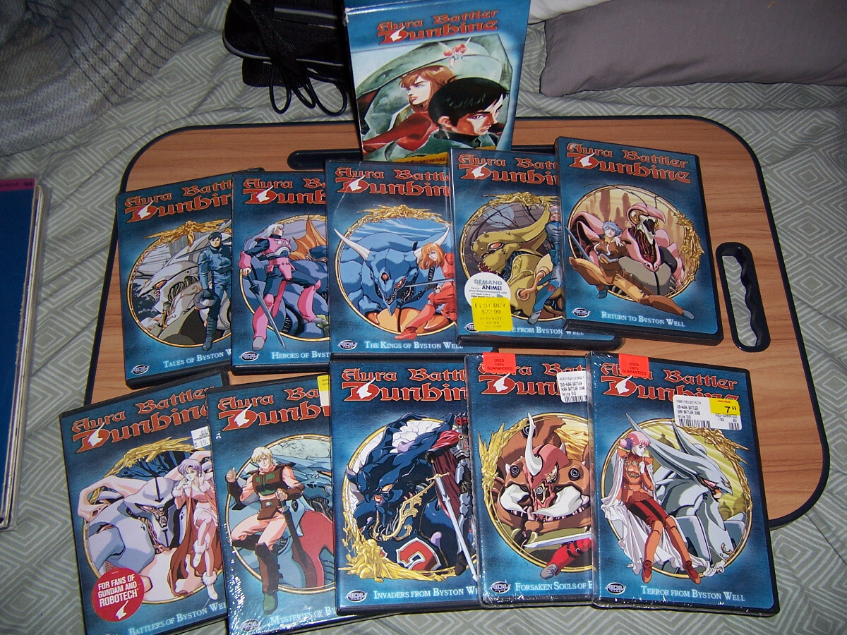Aura Battler Dunbine DVD Lot Box Set 1 + 2 3 4 5 6 7 8 9 10