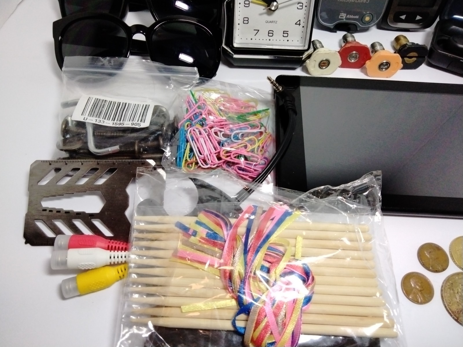 Junk Drawer With Coins Miscellaneous Lot