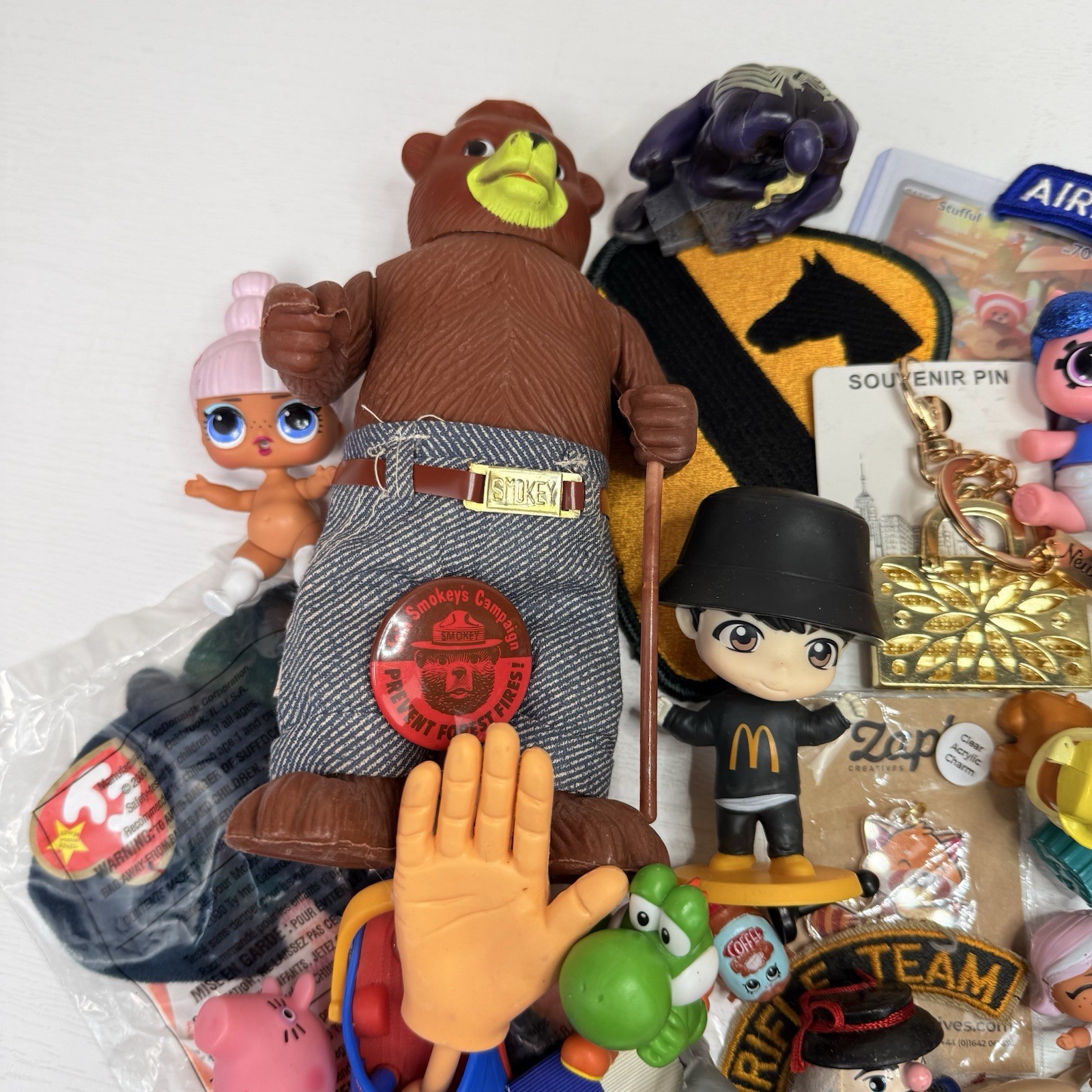 Junk Drawer Mixed Lot Assorted Smalls Toys Trinkets 2.43 Pounds