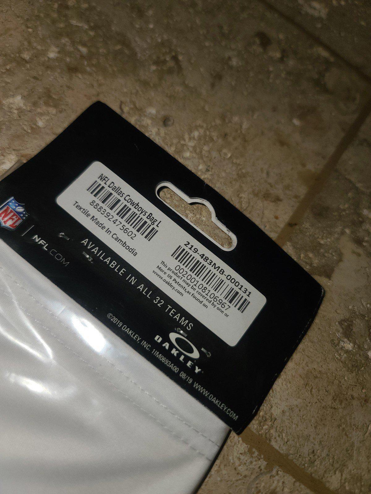 DALLAS COWBOYS OAKLEY SUNGLASSES MICROFIBER STORAGE CLEANING BAG WHITE ceedee