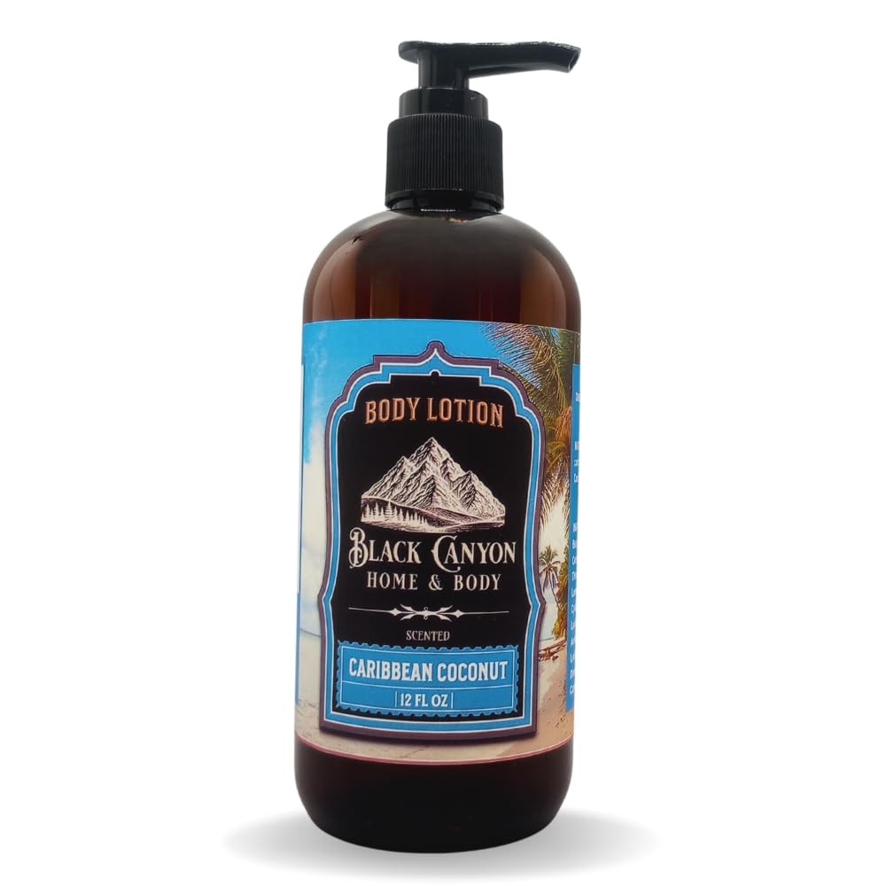 Black Canyon Caribbean Coconut Body Lotion 12oz Lanolin Jojoba Oil