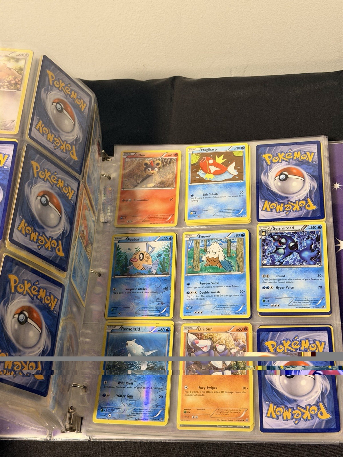 Mystery Pokémon Binder About Half Full Random Cards