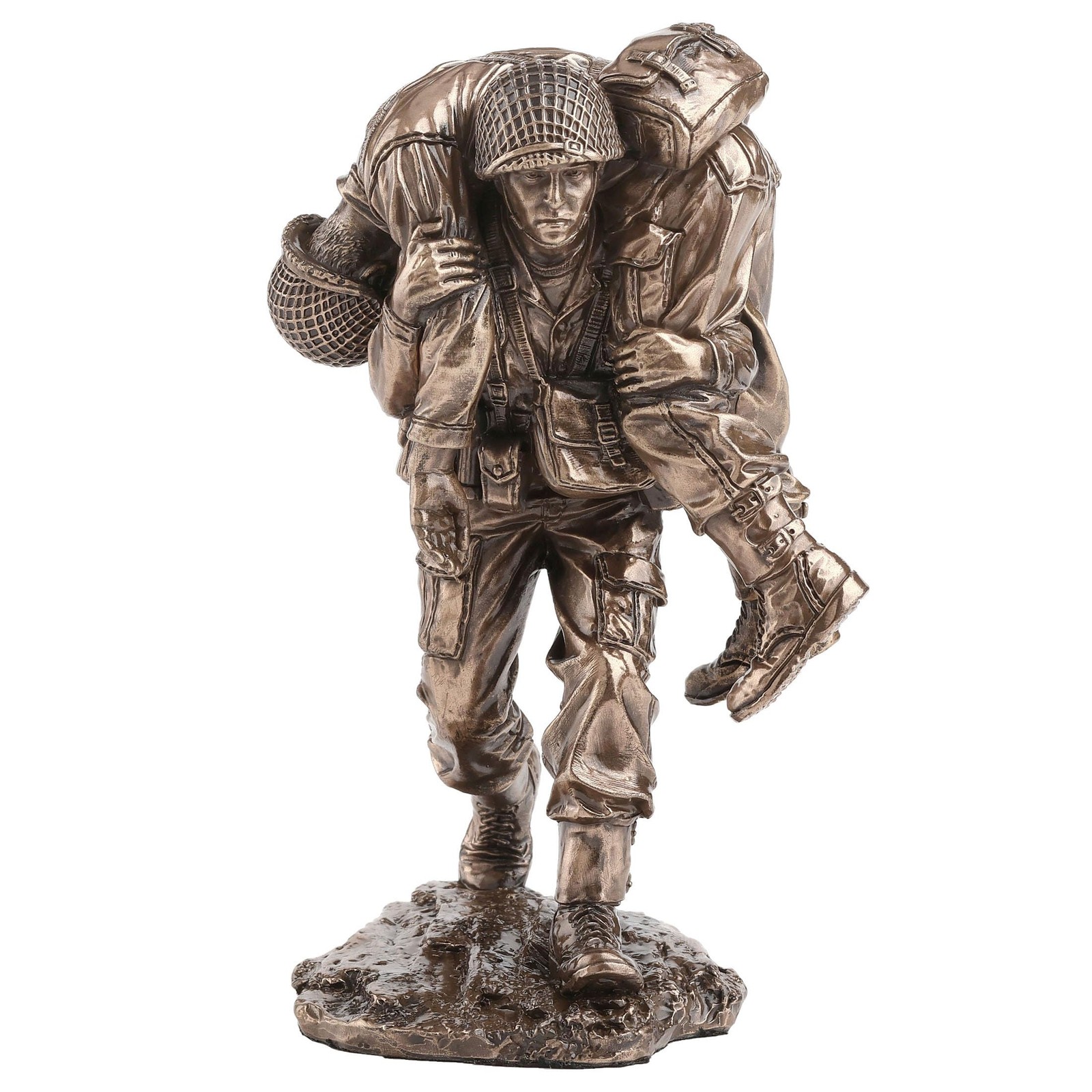 Veronese 5 1/8″ No Soldier Left Behind Cold Cast Resin Bronze Finish Military