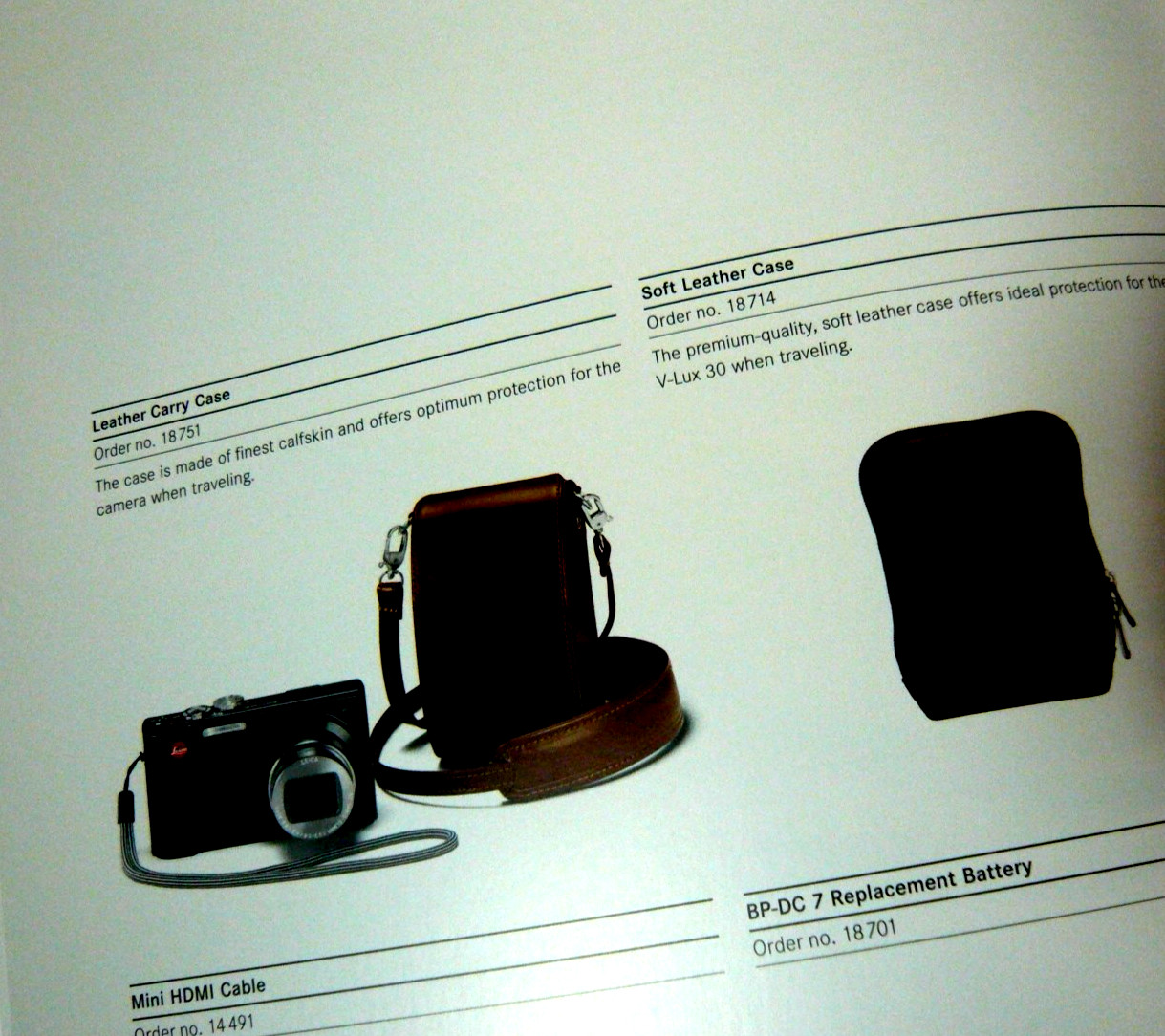 The Leica V Lux 30 camera , 28 page genuine publication, english. Superb!