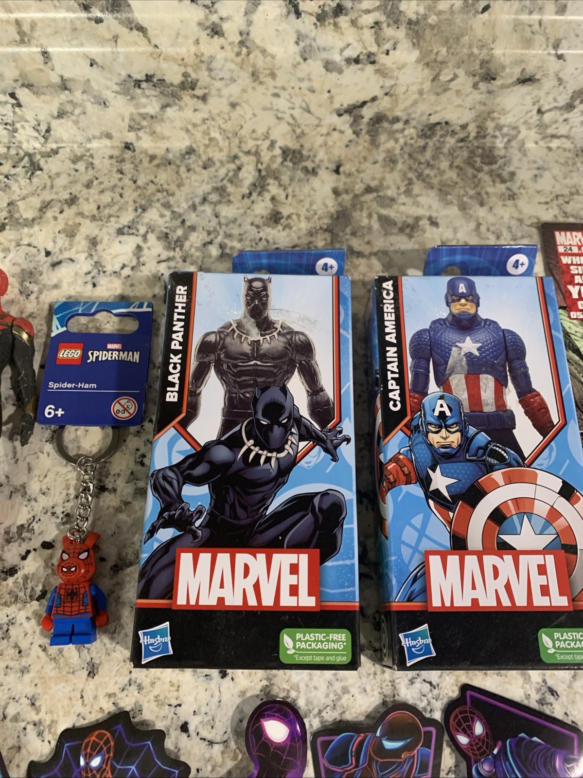 Junk Drawer Marvel Spiderman Themed Collector Items Comics Action Figures & More
