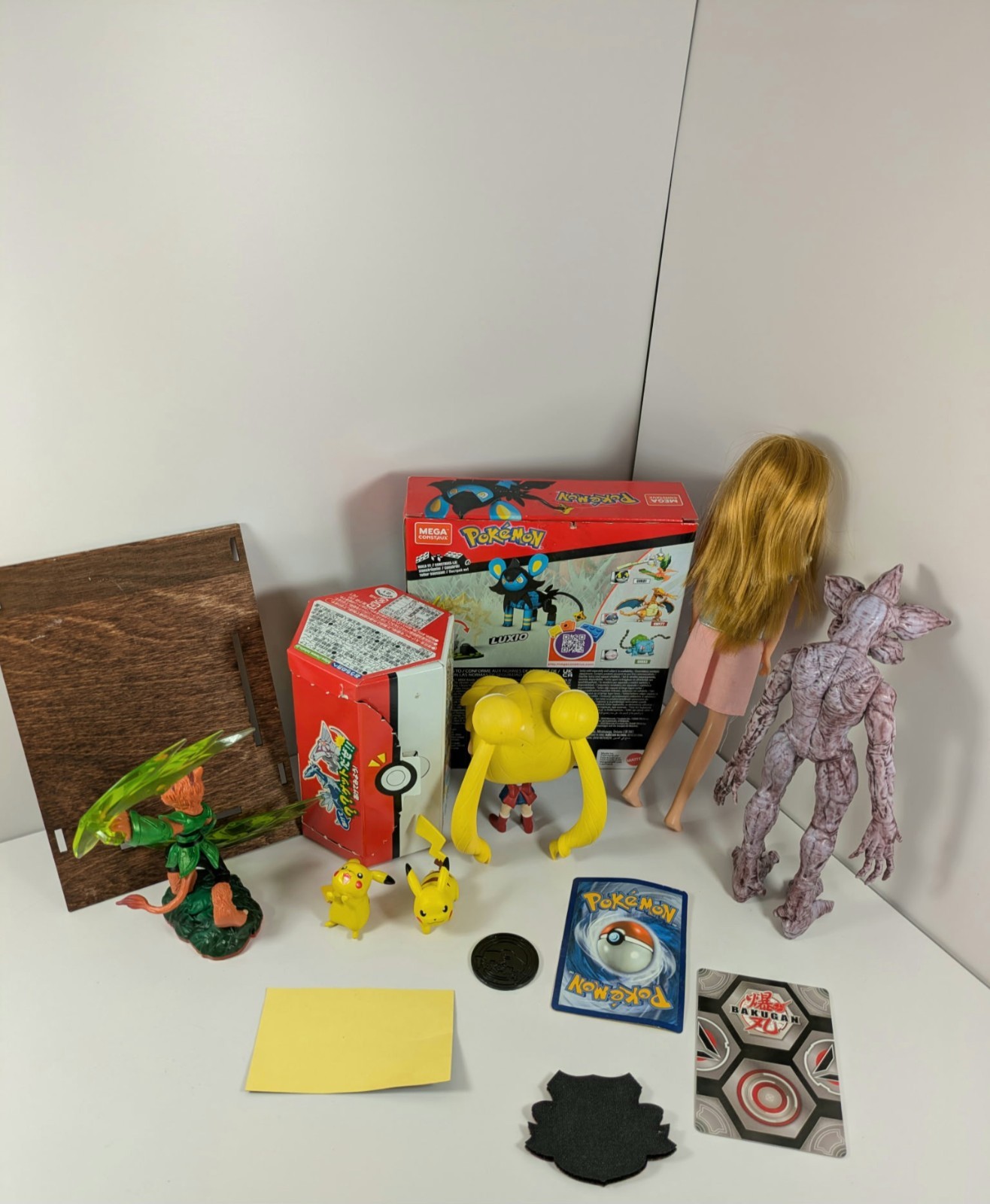 Junk Drawer Lot Pokemon Bakugan Skylanders Takara Sailor Moon Demigorgon