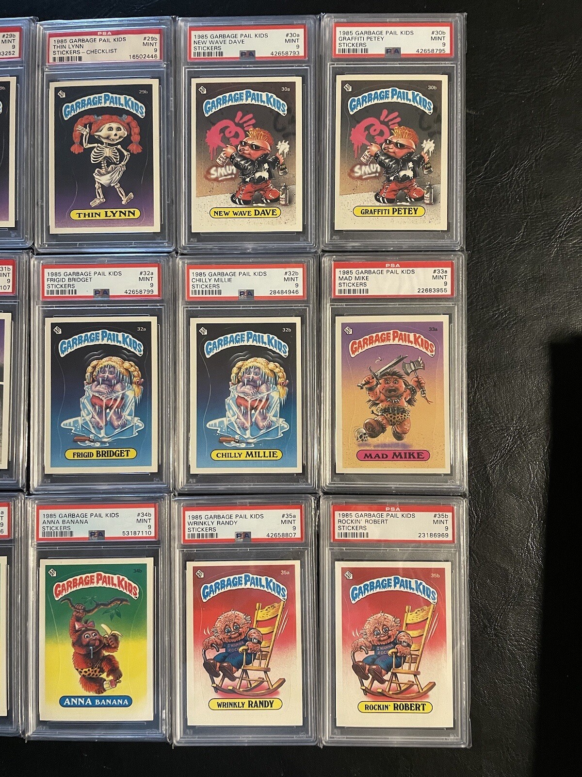 Garbage Pail Kids OS1 ALL PSA 9 Lot! THE ENTIRE 88 card set Graded Mint!!