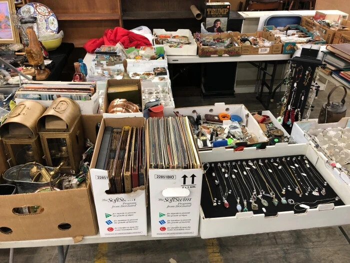 5 pound box lot of New & Old collectible items from estates-See details-#FD25