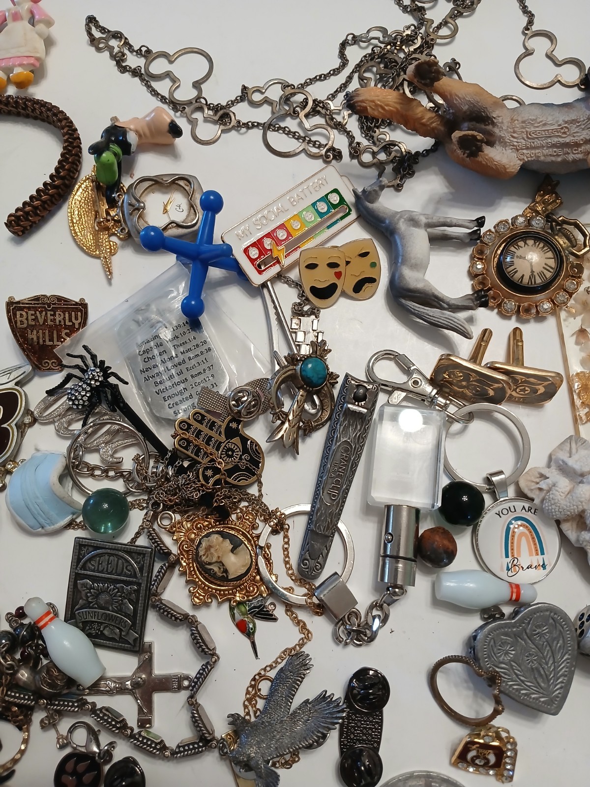 vintage estate junk drawer collection lot