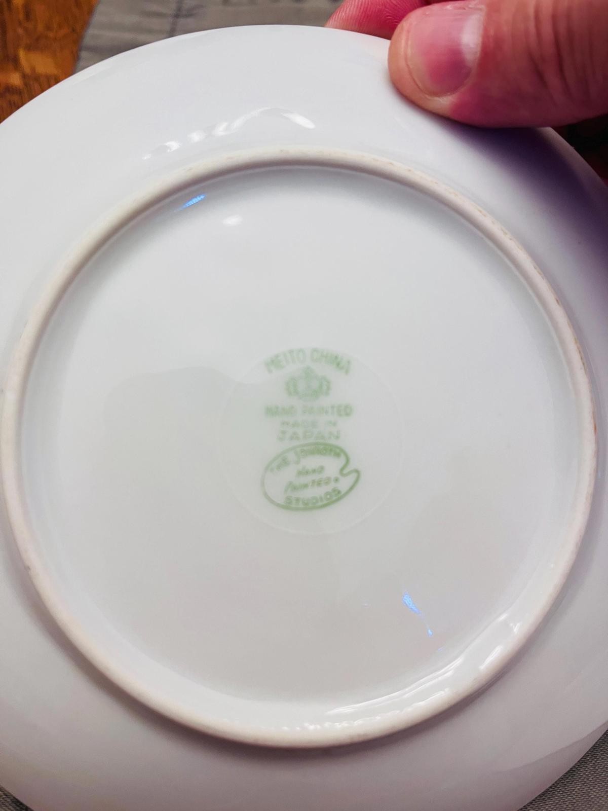 Vintage MIETO China Plates | Set of 3 Hand-Painted Japanese Landscape Scenes