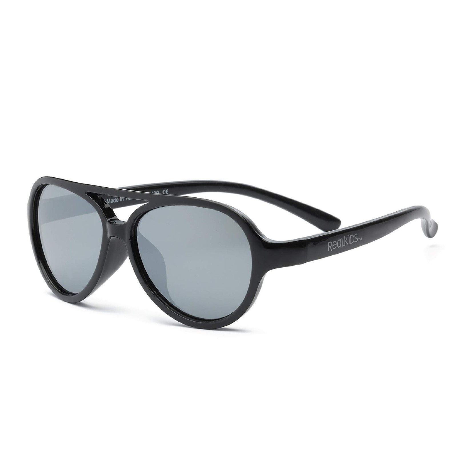 Real Kids Shades Sky Aviator Sunglasses, UV Protection, Youth 7+, Black