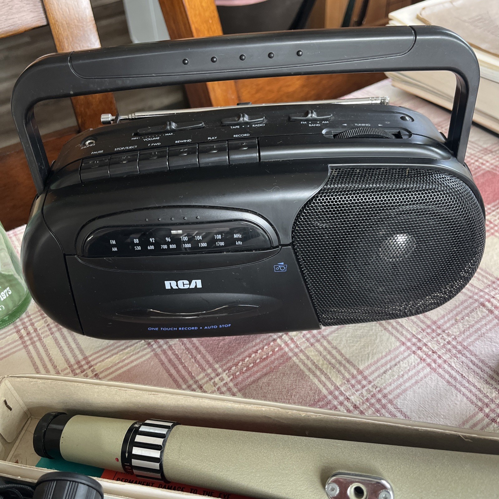 14 Pieces Vintage Lot w/ RCA Radio & Cassette Player Collectible Items Estate