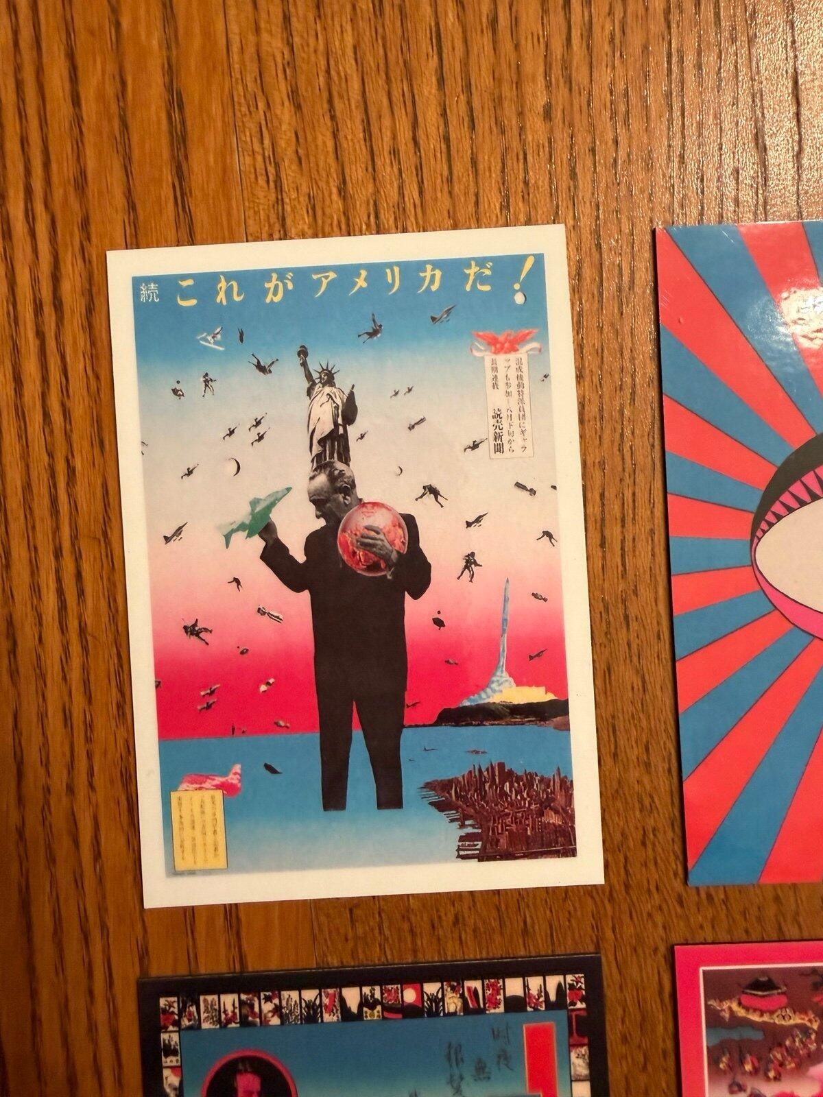 Tadanori Yokoo FRIDGE MAGNETS Japanese psychedelic art Japan