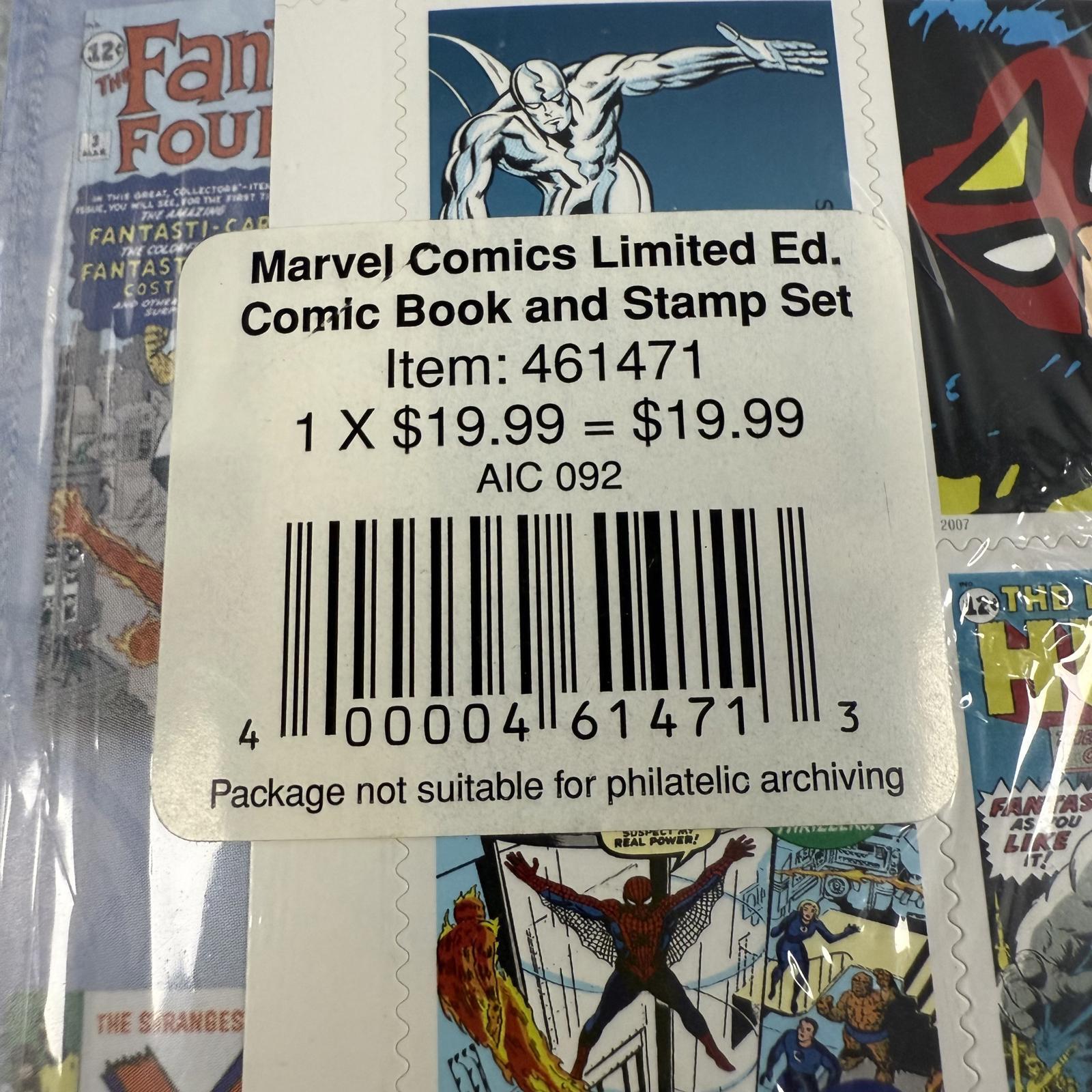 DS Marvel Comics Limited Edition Comic Book & Super Heroes Stamps Set USPS FDOI