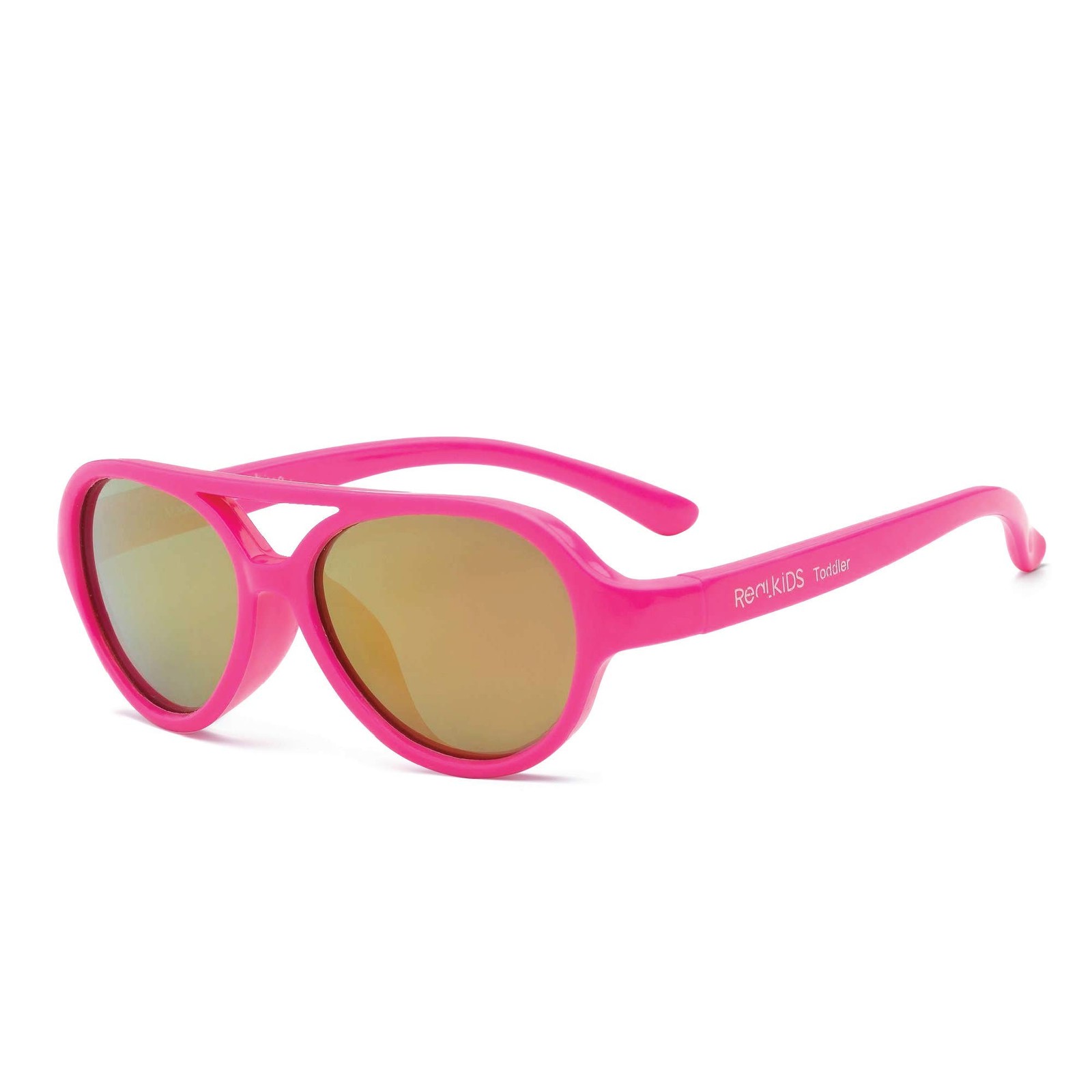 Real Kids Shades Sky Aviator Sunglasses Youth 7+ Neon Pink UV Protection