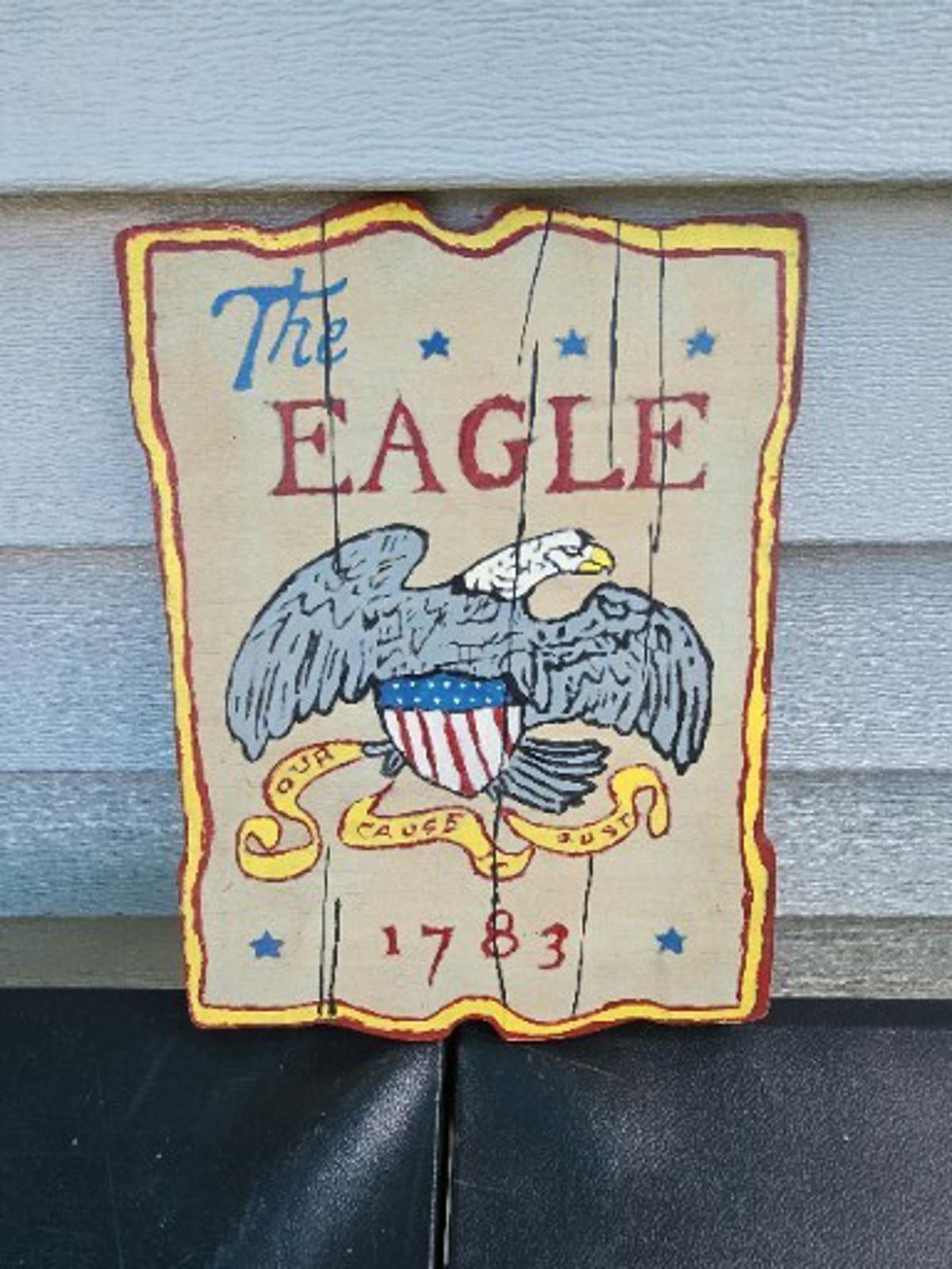 Vintage Reproduction of 1783 EAGLE 7″ X 9″ Wall Plaque Custom Trl7#38