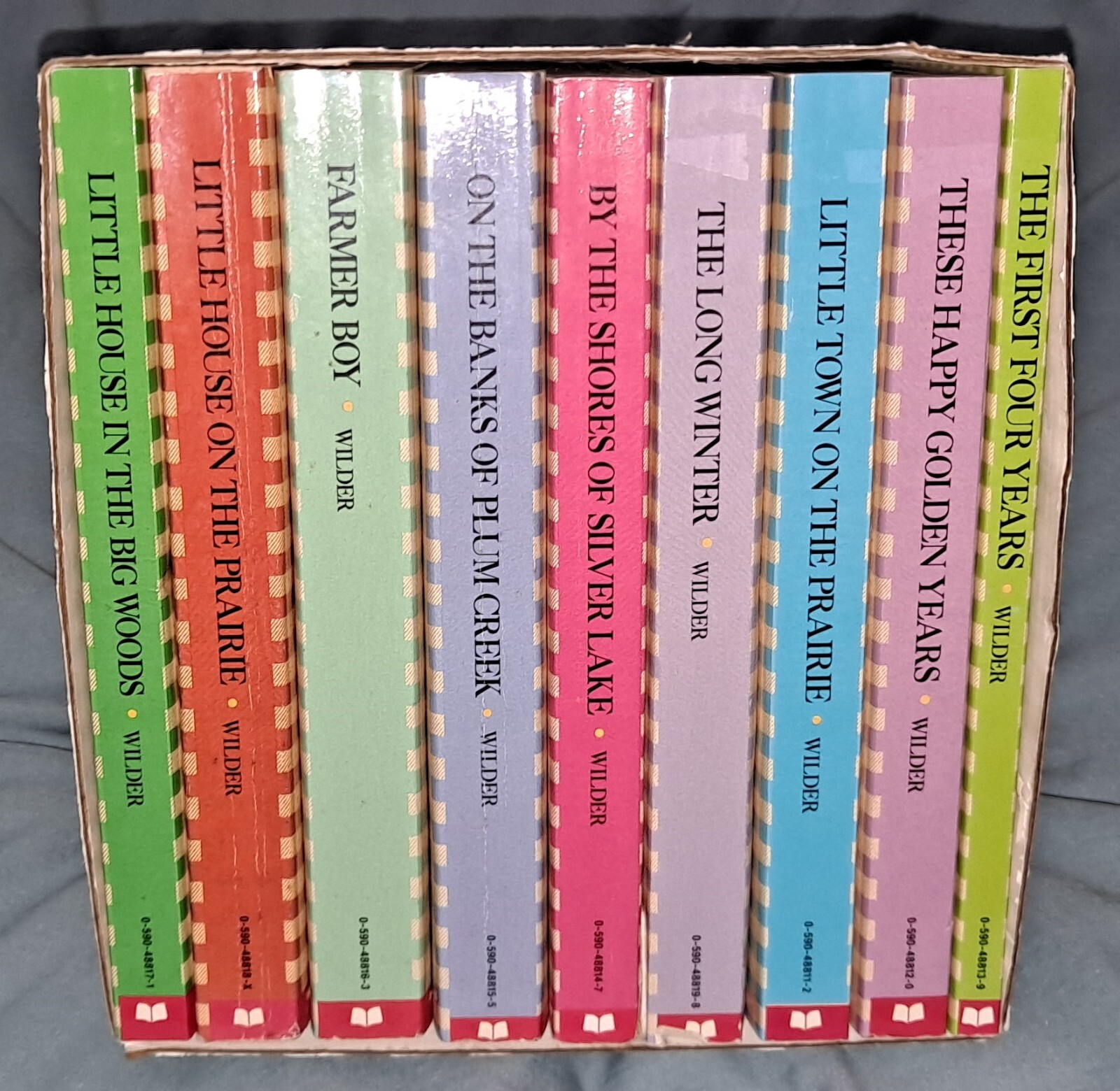 BOXED SET (1-9) LITTLE HOUSE ON THE PRAIRIE BOOKS by LAURA INGALLS WILDER
