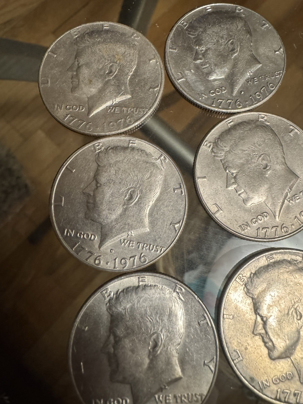 Kennedy Half Dollar 1776-1976 Bicentennial LOT 8 coins Kennedy Half Dollar