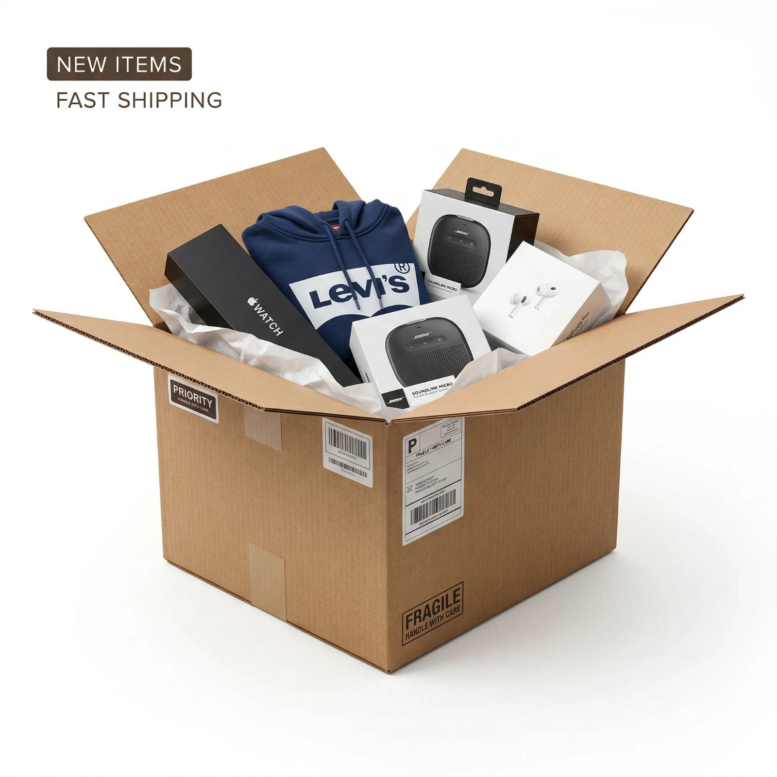 Brand New Liquidation Box from Amazon and Best Buy- Large