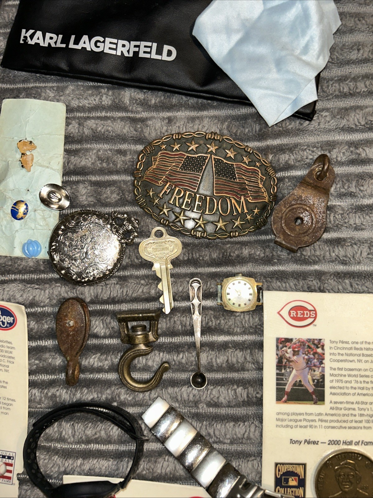 Junk Drawer Old Untested Interesting & Miscellaneous Stuff Watches Coins DETAILS