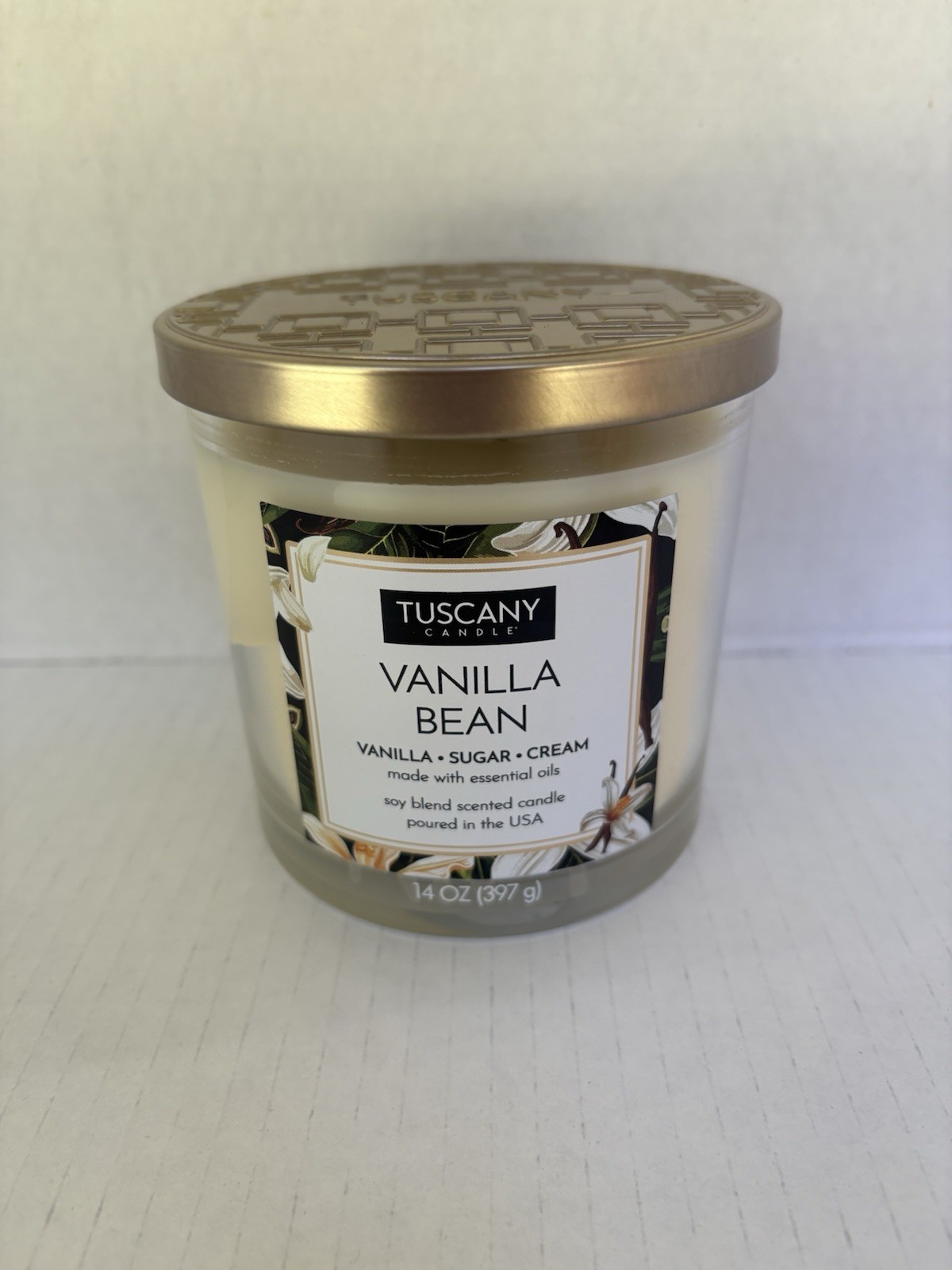 Candle Tuscany Vanilla Bean, 14 Ounce