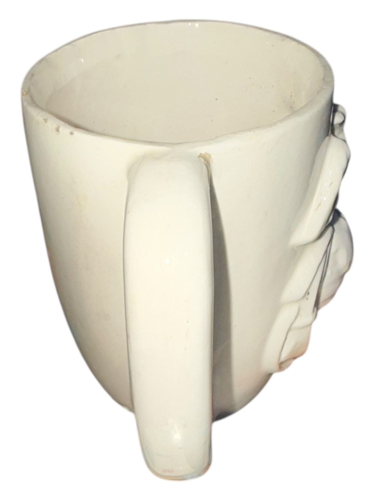 Vintage American Eagle Milk Glass Mug Patriotic Federal McCoy Style USA