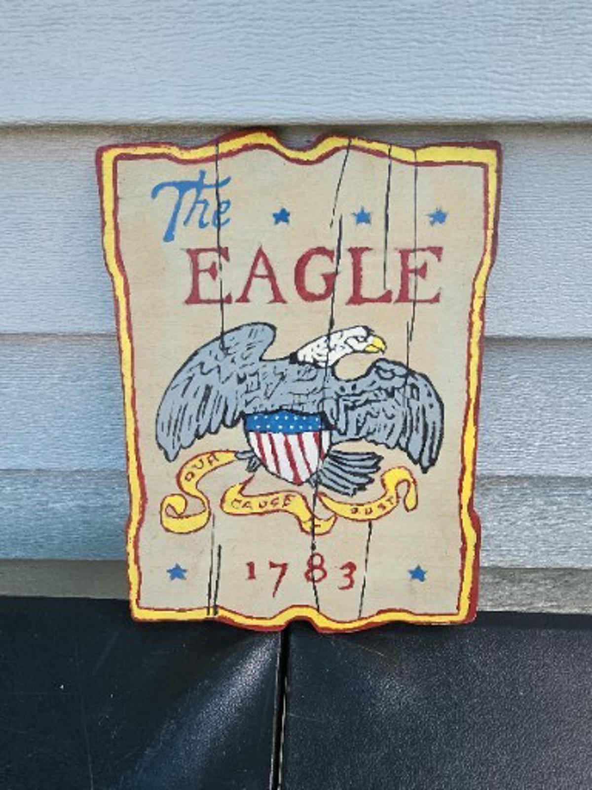 Vintage Reproduction of 1783 EAGLE 7″ X 9″ Wall Plaque Custom Trl7#38