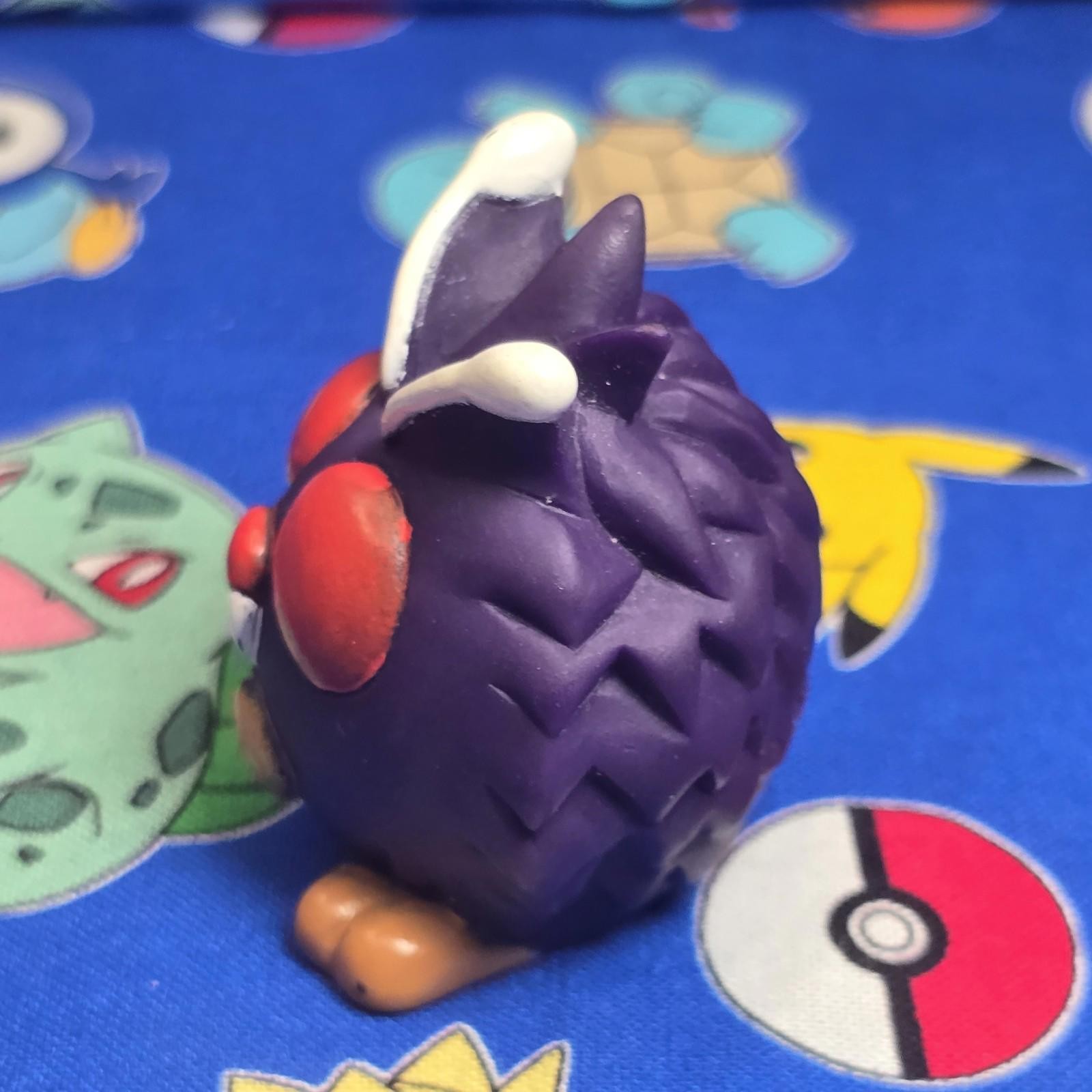 Pokemon Venonat Dark Figure Finger Puppet 1997 Bandai Nintendo PVC Vintage US