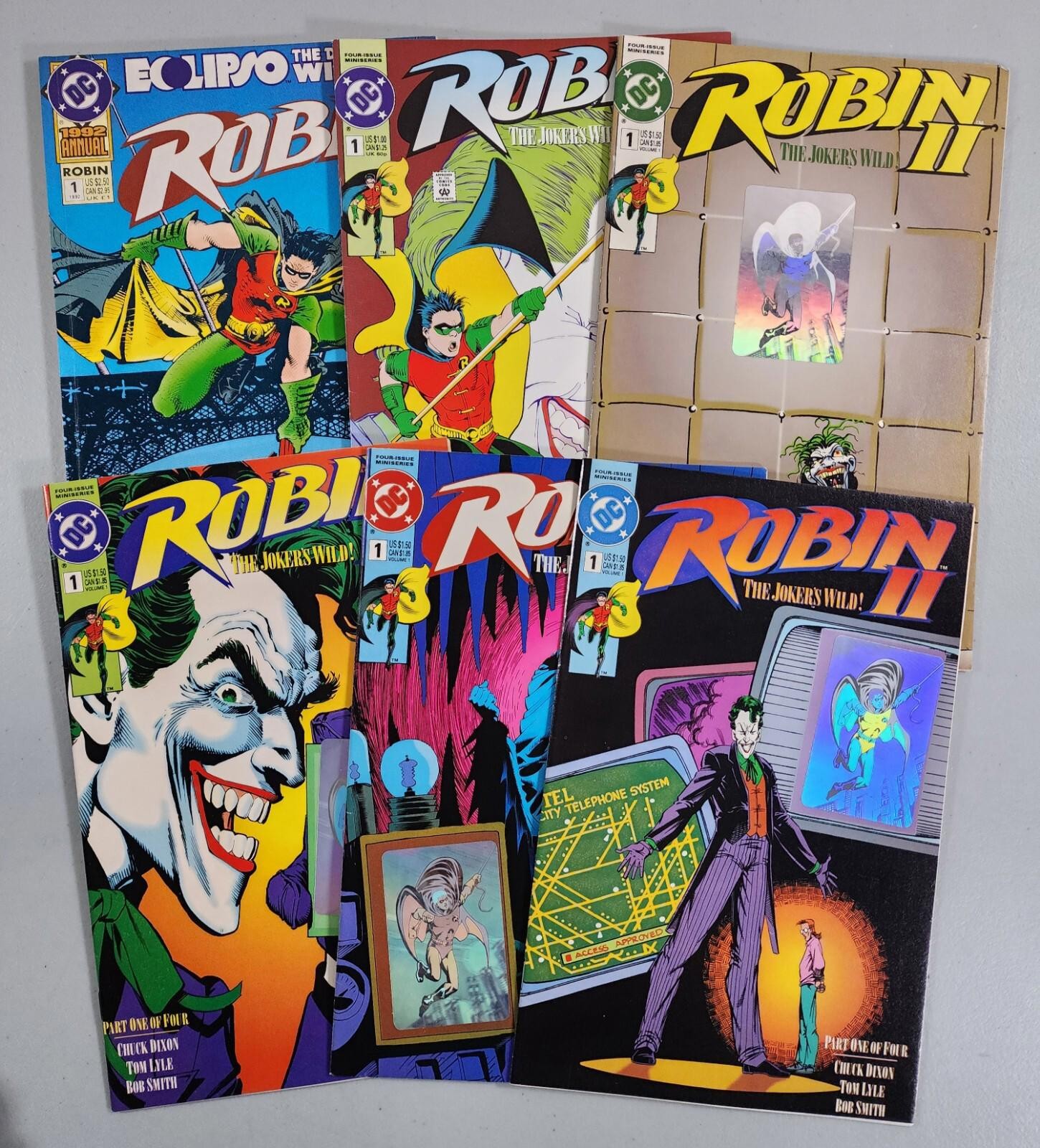 ROBIN II JOKER’S WILD #1 Set of 4 Covers & Annual 1 1992 DC Comics