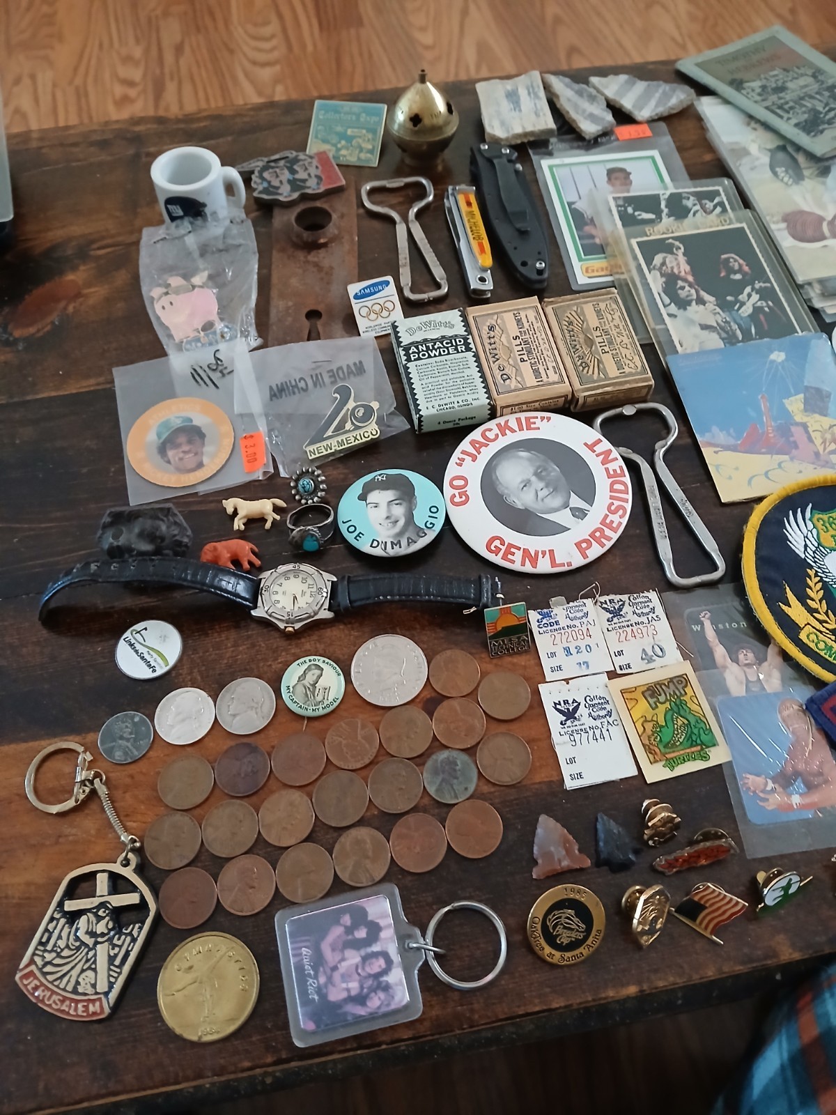 Vintage junk drawer lot of oddball stuff