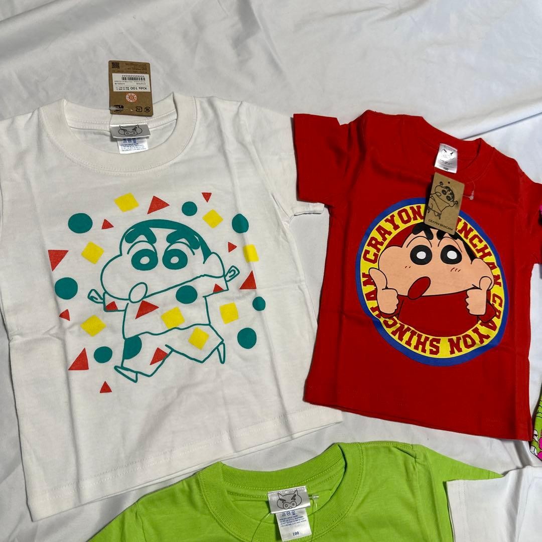 [120cm] Crayon Shin-chan/Waniyama-san T-shirt 25th Anniversary 5-piece set