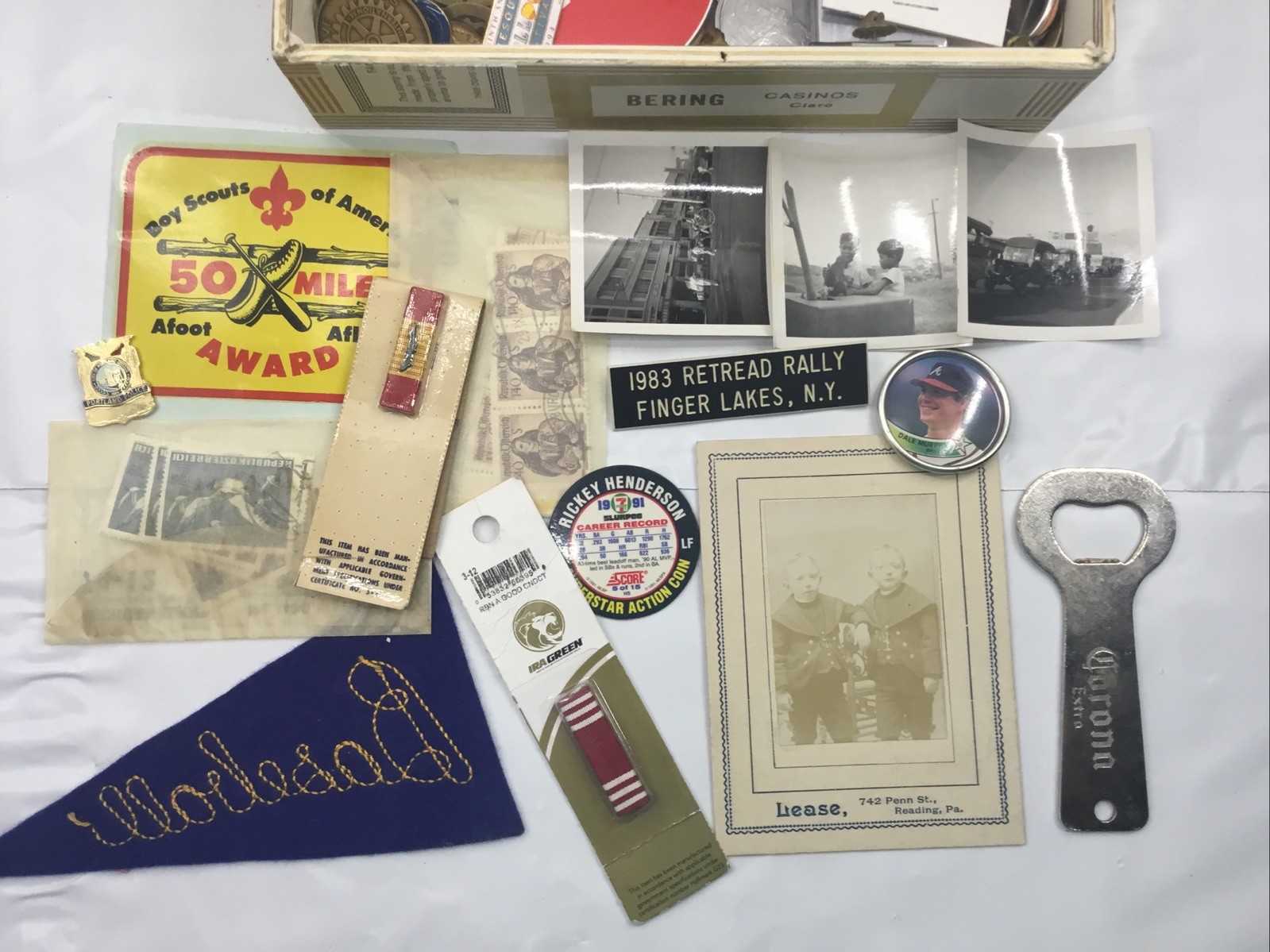 Grandpa’s Estate Junk Drawer Lot Collectibles Vintage Treasures Coins Military