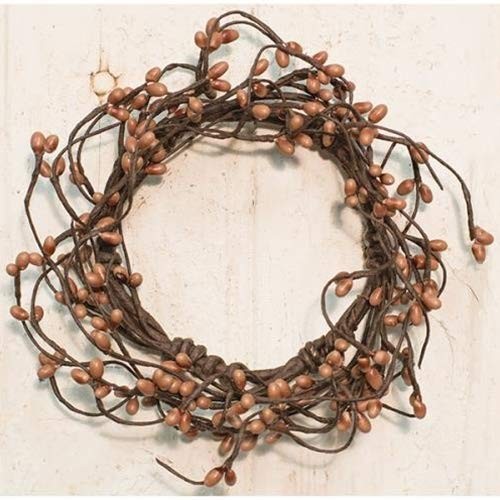 CWI Gifts Pip Twig Wreath Ring, 3.5″, Teastain Decor Wreath