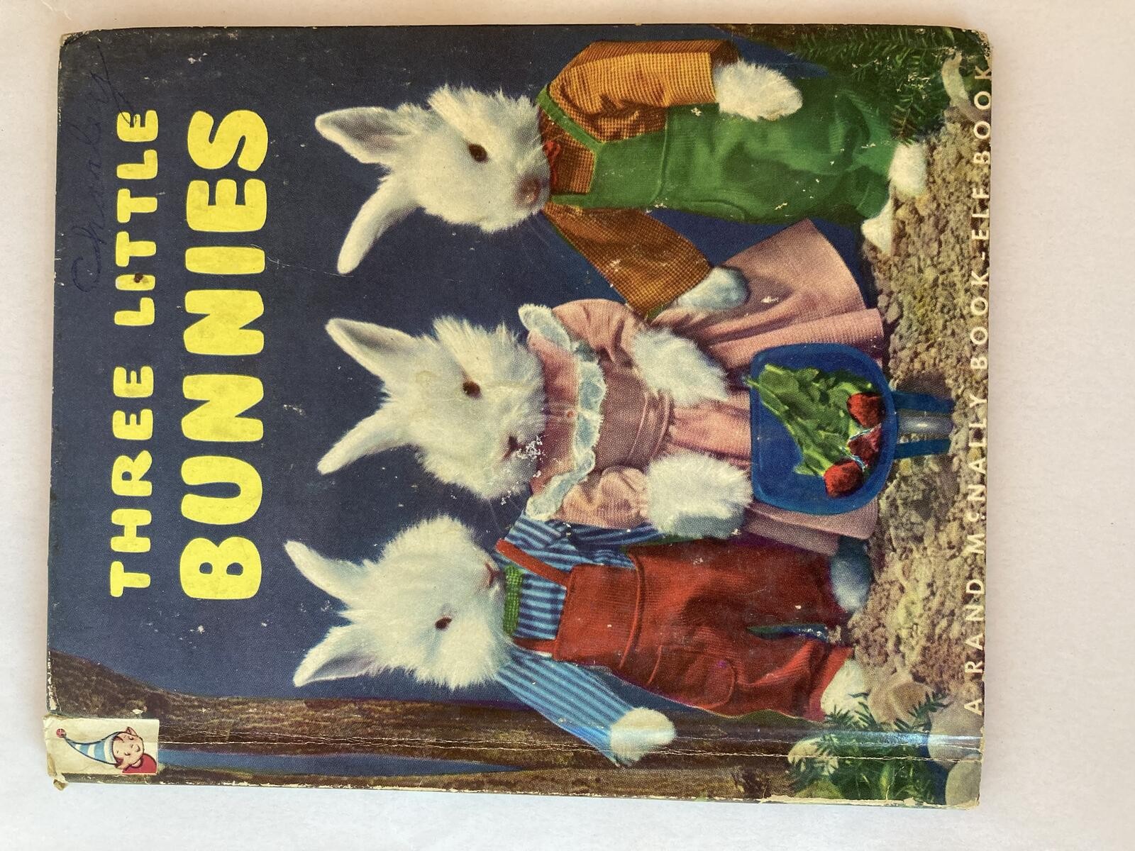 Three Little Bunnies Ruth Dixon Rand McNally Book-Elf Vintage Childrens Book