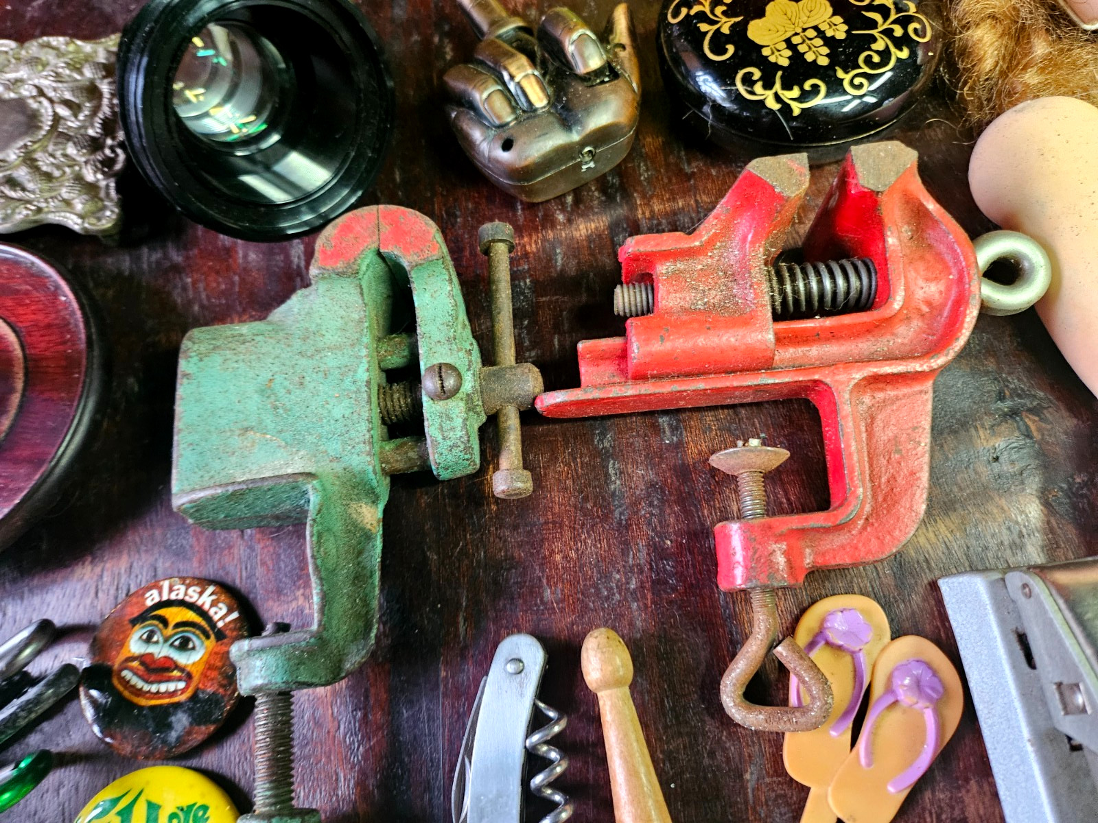 PREMIUM JUNK DRAWER Lot Trinket Smalls Vintage Knick Knacks Resale Tchotchkes