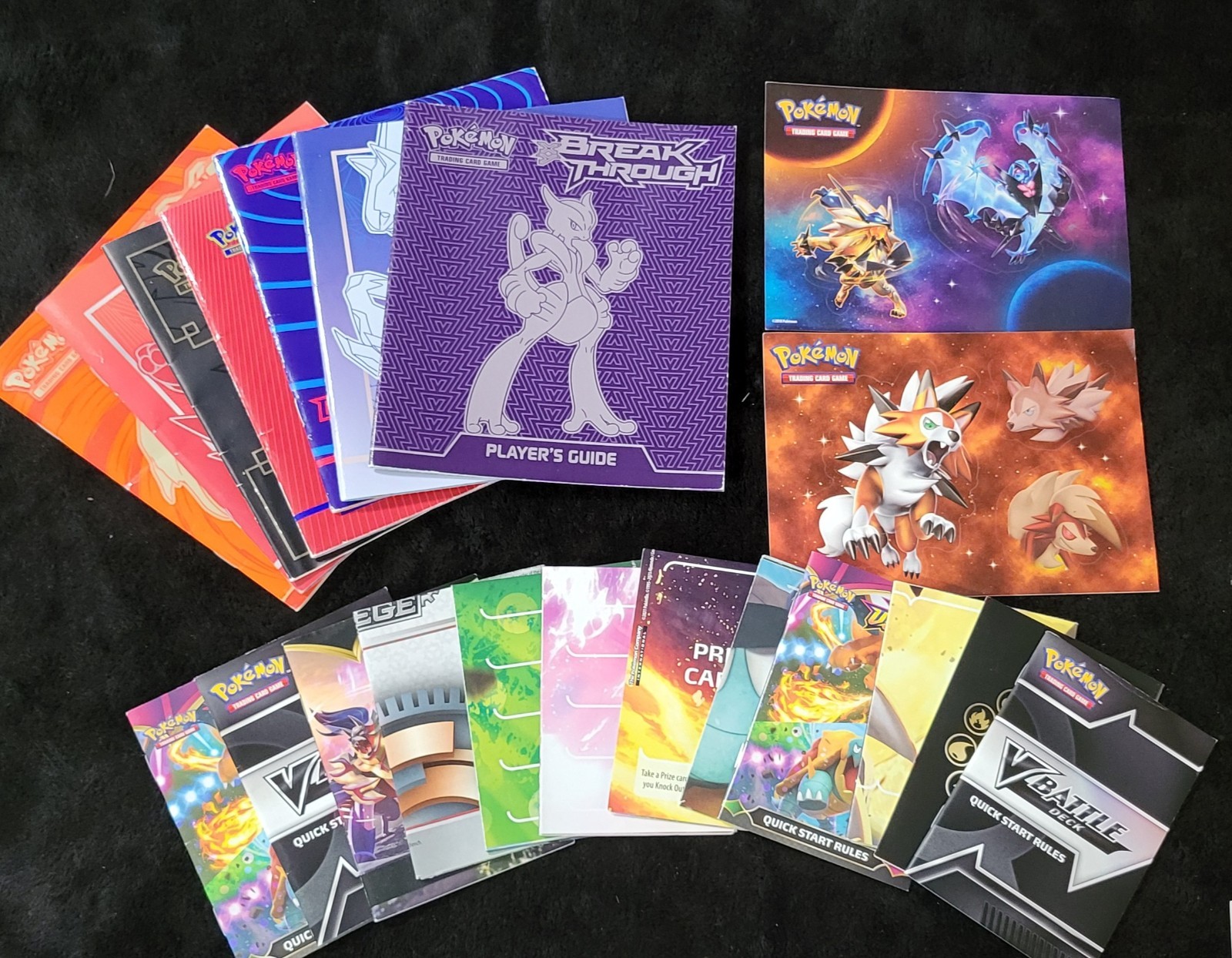 Mixed Lot Of Pokémon Card Game Manuals