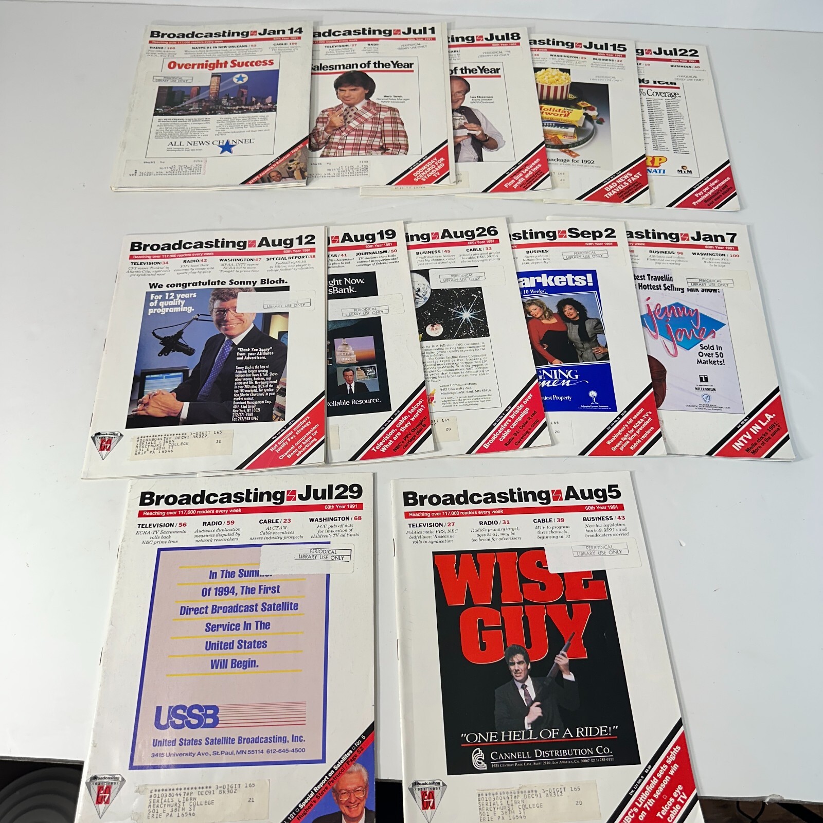 800+ HUGE Lot Broadcasting & Cable Magazines Vintage TV Radio History 1990-2000s