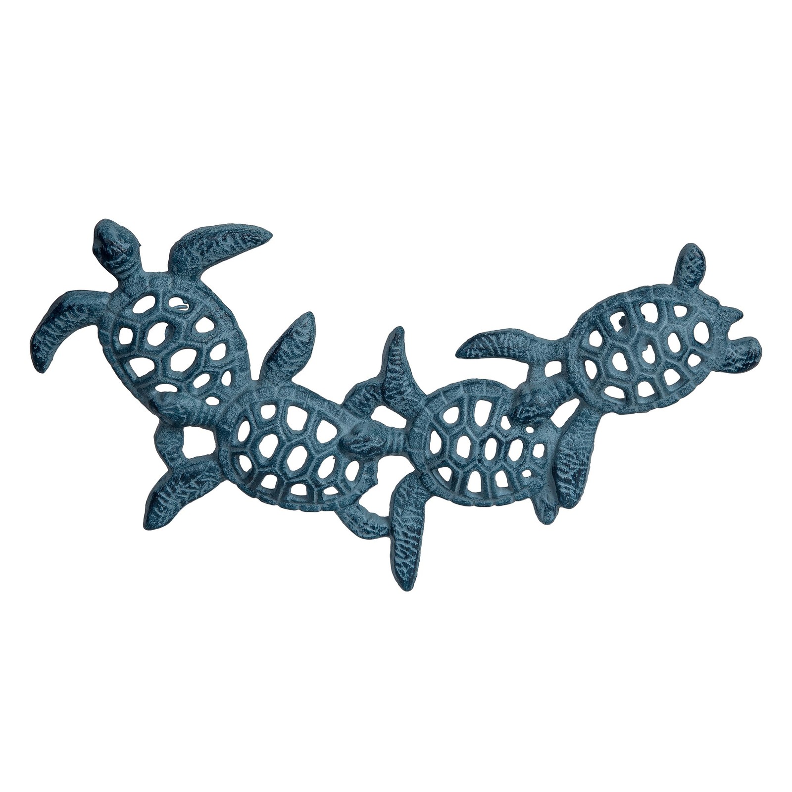Beachcombers Sea Turtle Wall Decor, Iron, Green, 16″
