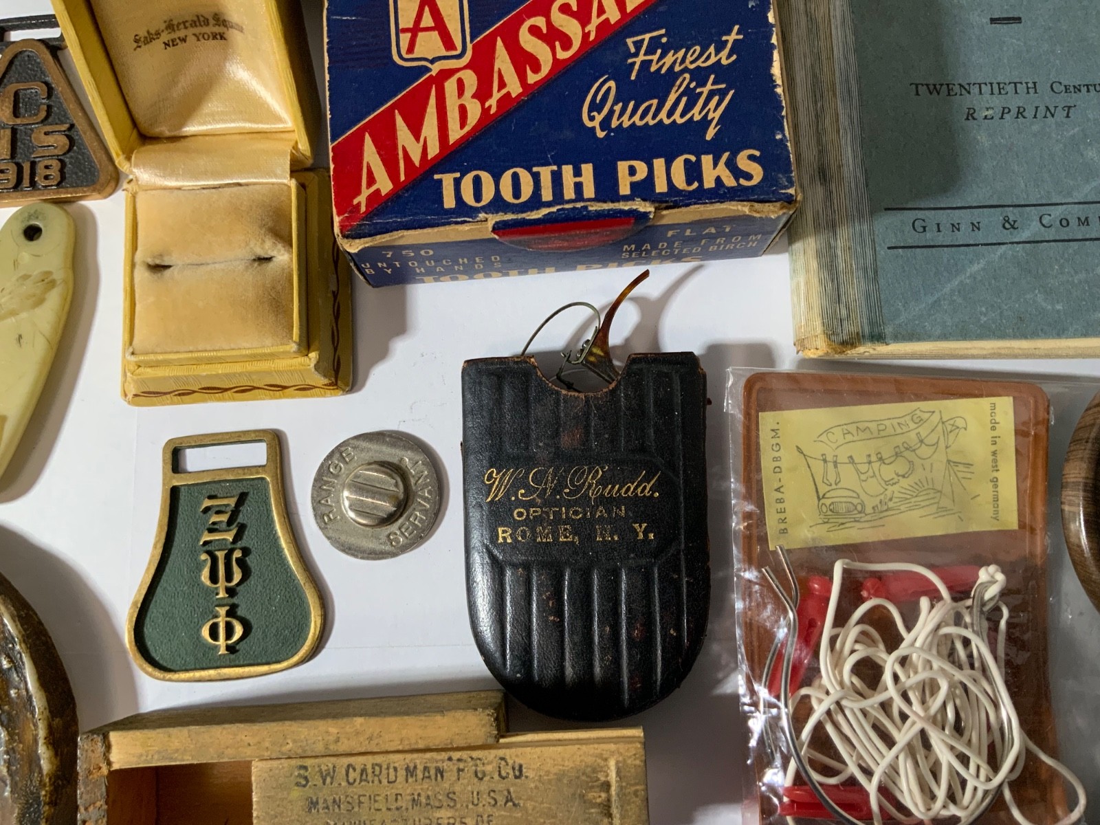 VTG Junk Drawer Lot Assemblage Art Mixed Media Crafts 3.5# China Basket Metal