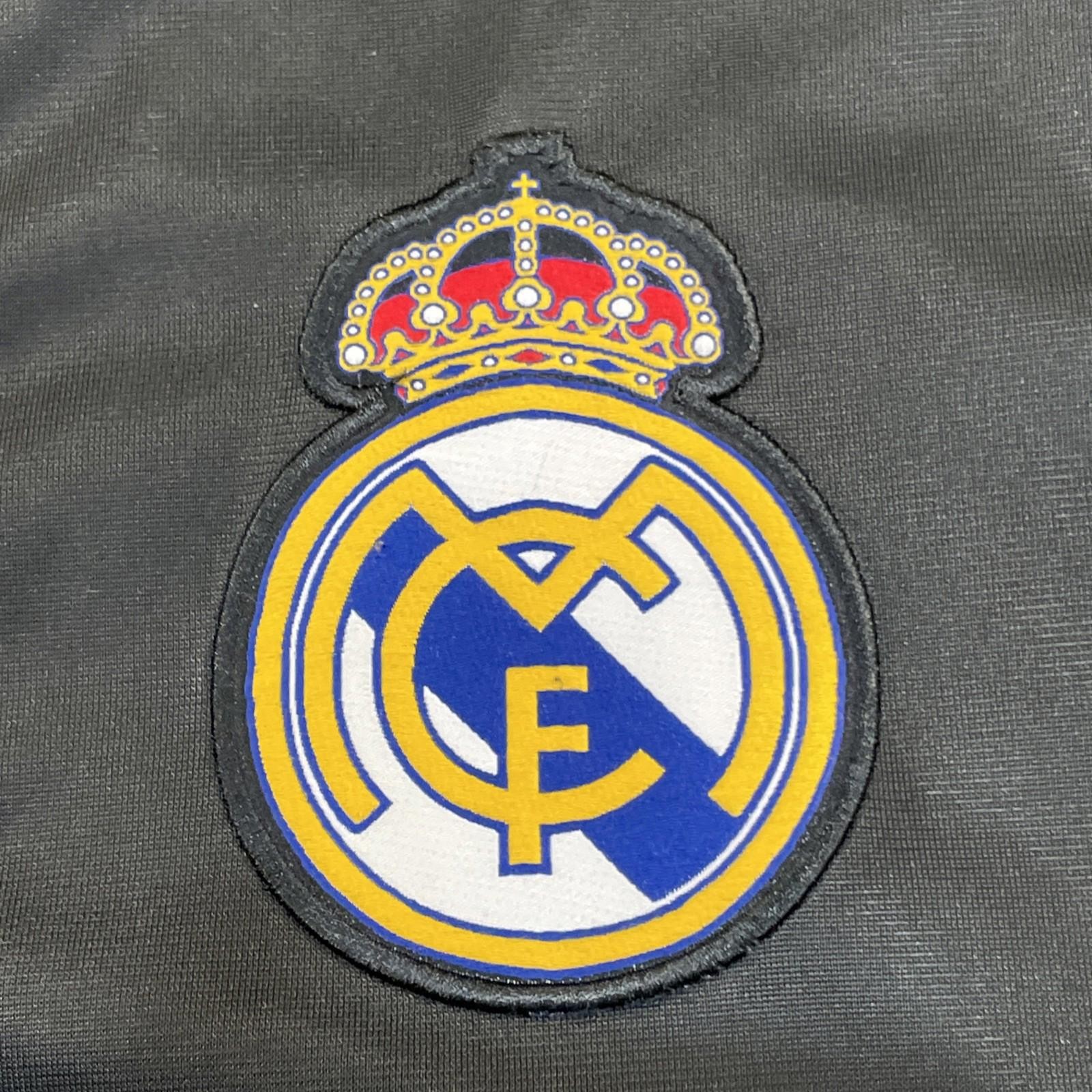Real Madrid Track Jacket Top Black & Orange Men’s Size Large Excellent Cond.