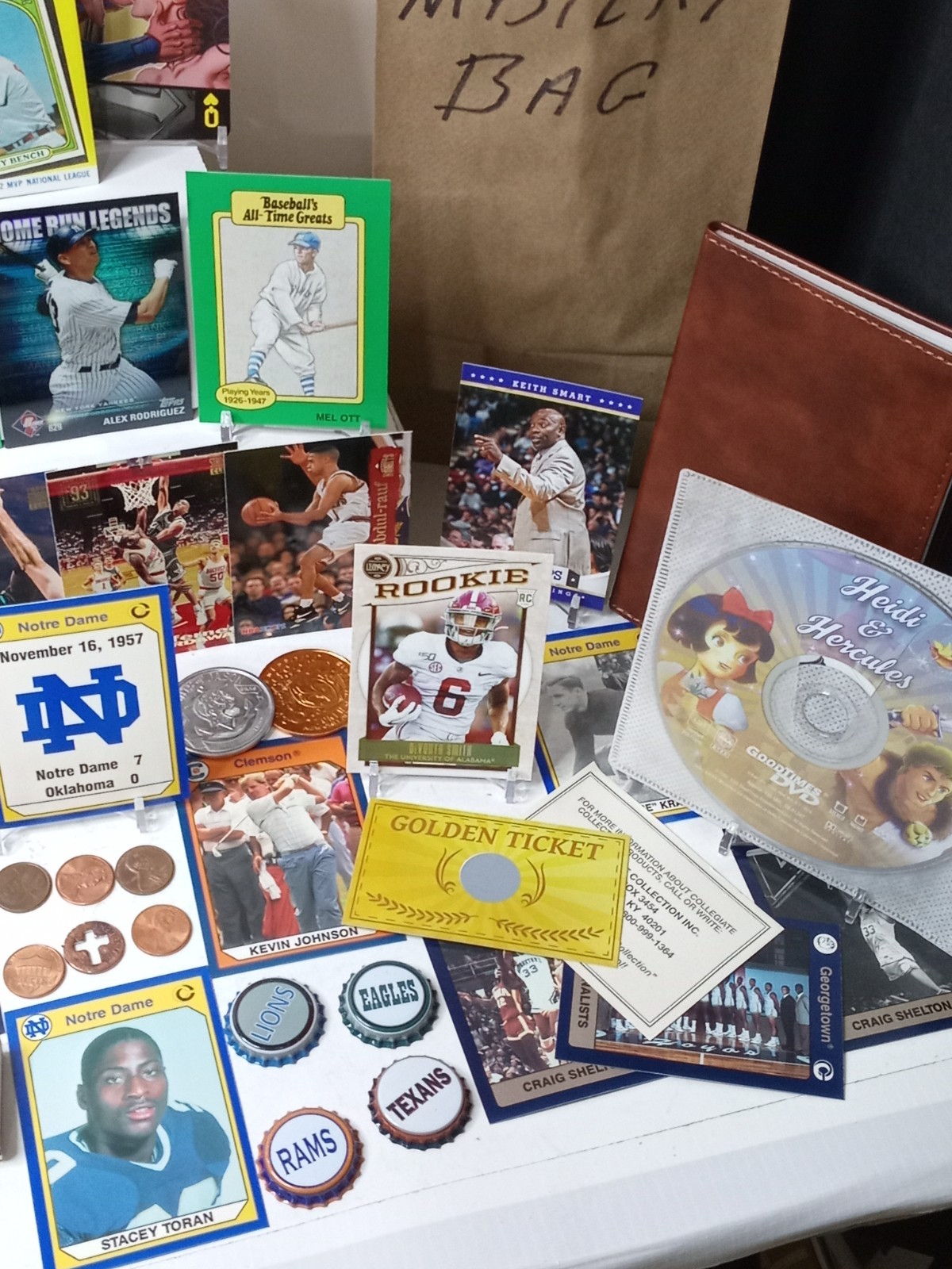 Loaded Junk Drawer Lot Collectibles, Trading Cards, Coins, Tokens, Misc, #P630
