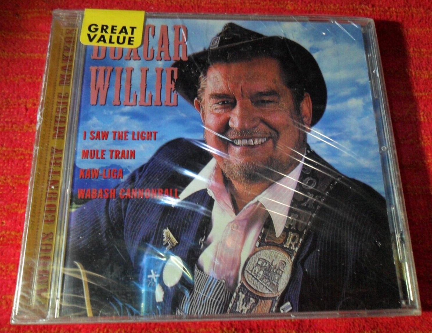 2001 BOXCAR WILLIE LIVE 1982 FAMOUS COUNTRY MUSIC CD – RARE NEW & SEALED ENGLAND