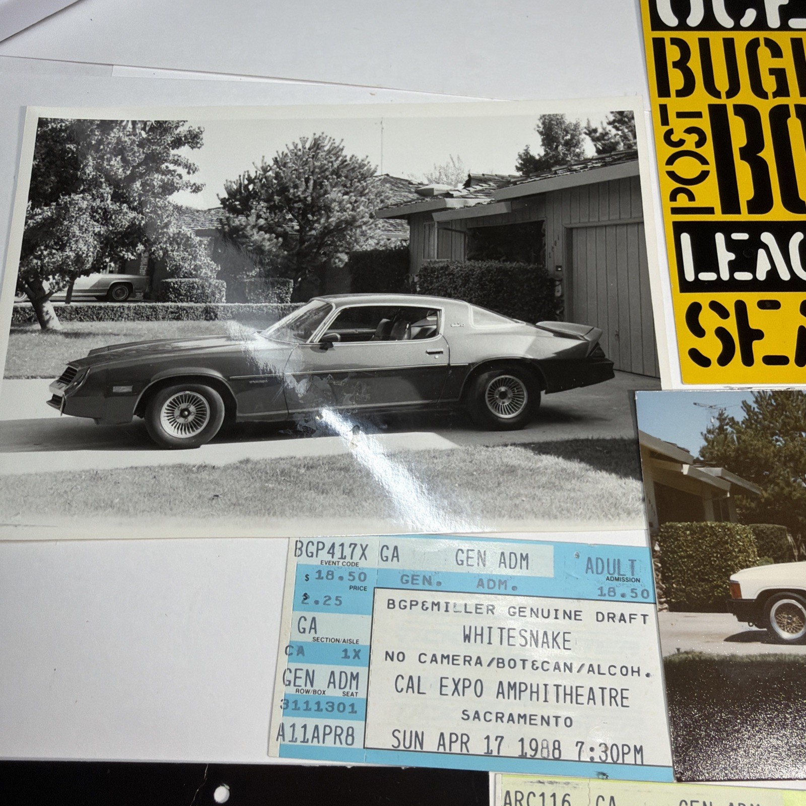 1980s & 90’s Nostalgia Lot Bugle Boy, Car Photos, Concert Ticket Stubs & More