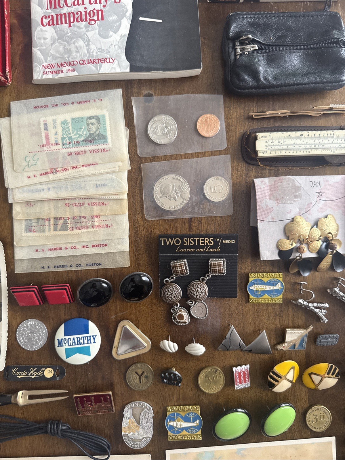 Amazing Antique Vintage Junk Drawer Lot Jewelry, Coins, Watches Lot A