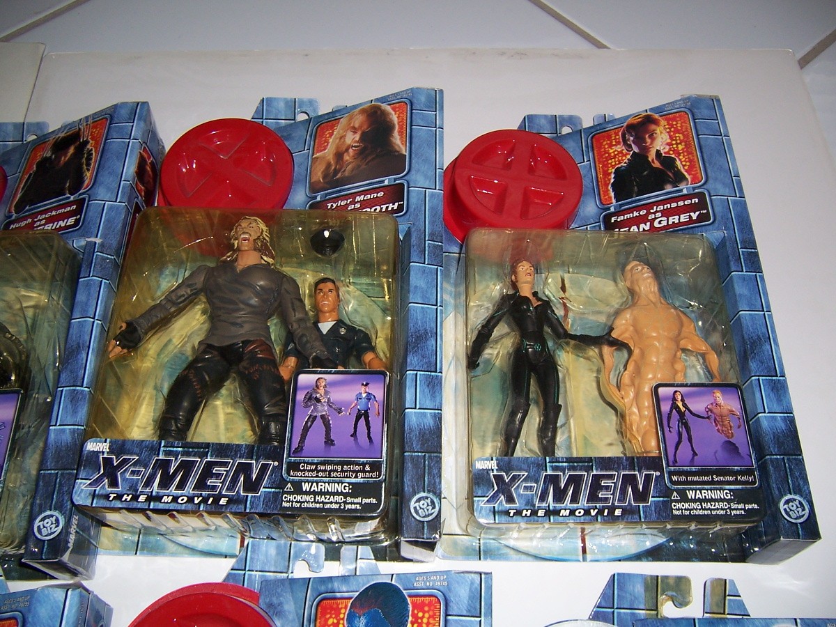 NEW X-MEN The Movie Figure Lot Set of 12 – One Owner Rogue Mystique Wolverine +