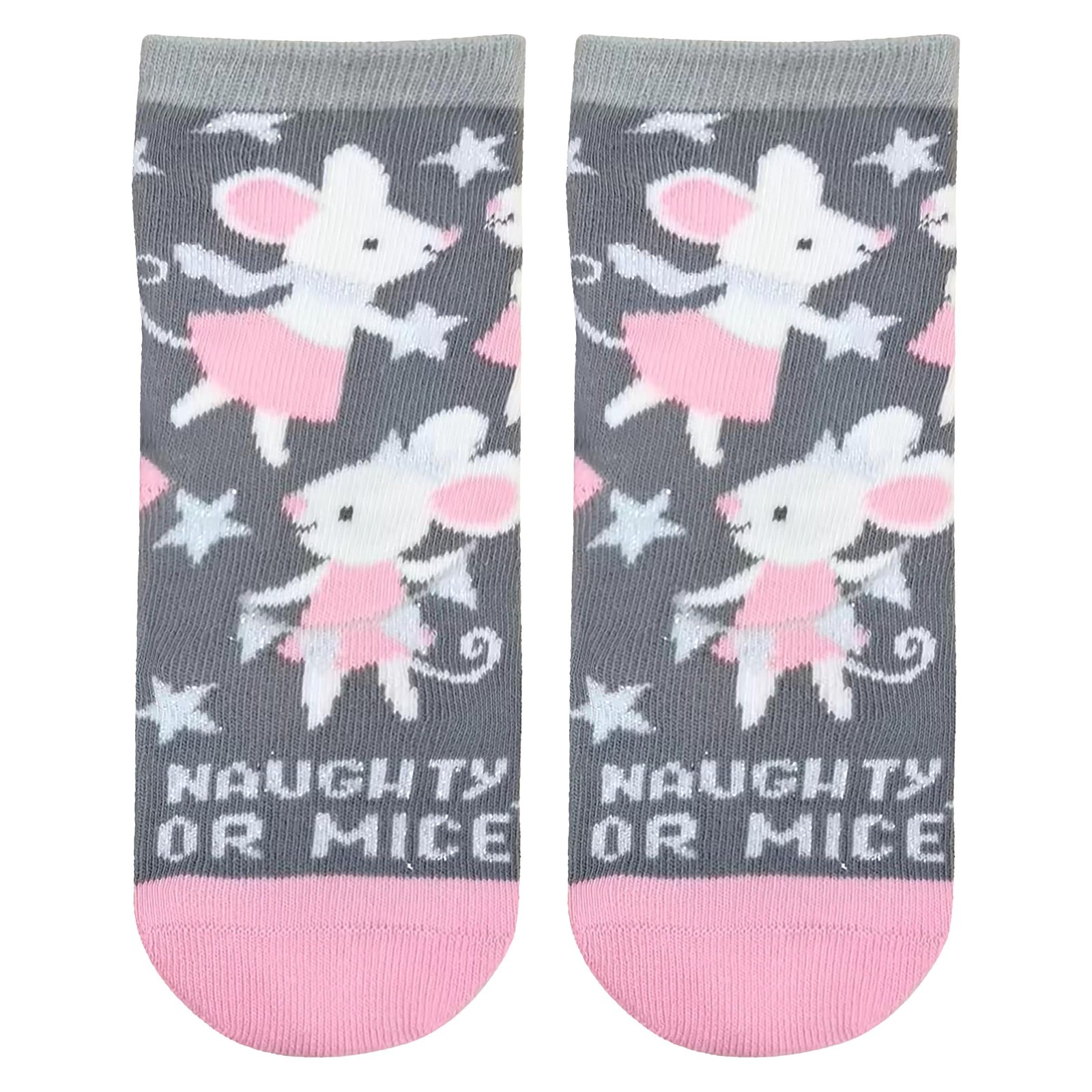 Stephen Joseph, Unisex Kids Crew Toddler Holiday Socks Mouse, Large
