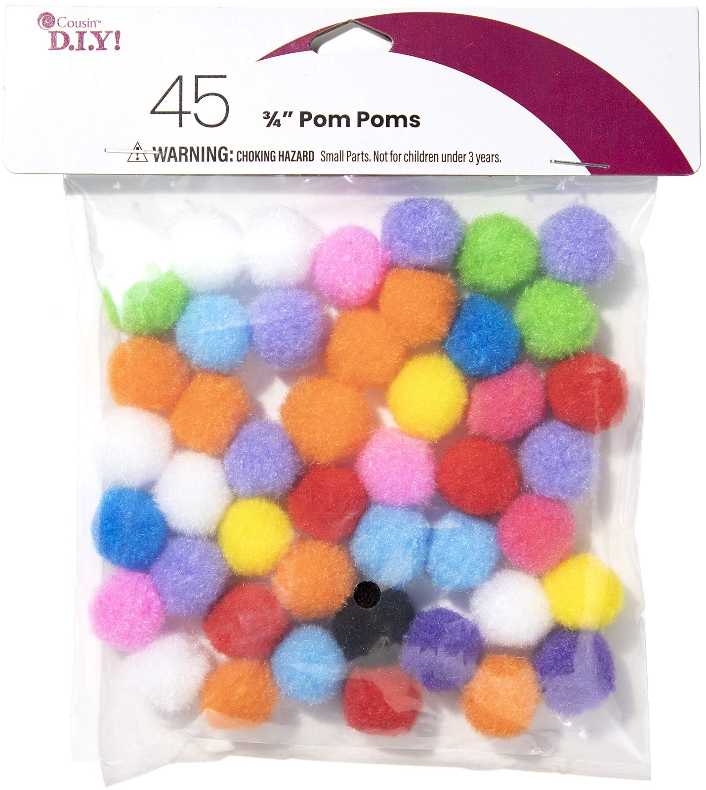 Cousin DIY Multicolor 3 4 inch Poms 45 Functional School Study Standard /